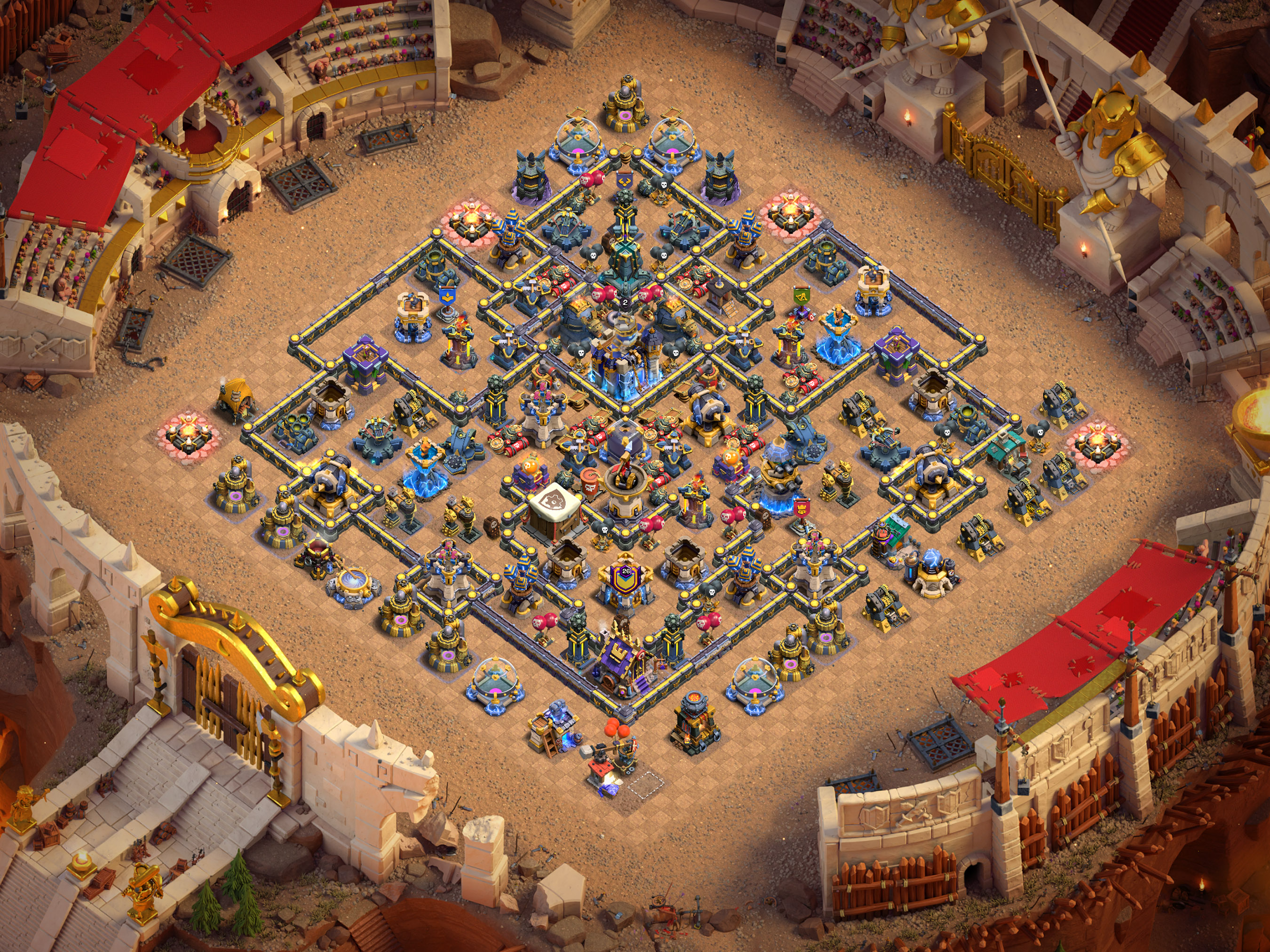 Th18 War Base Layout 17 layout