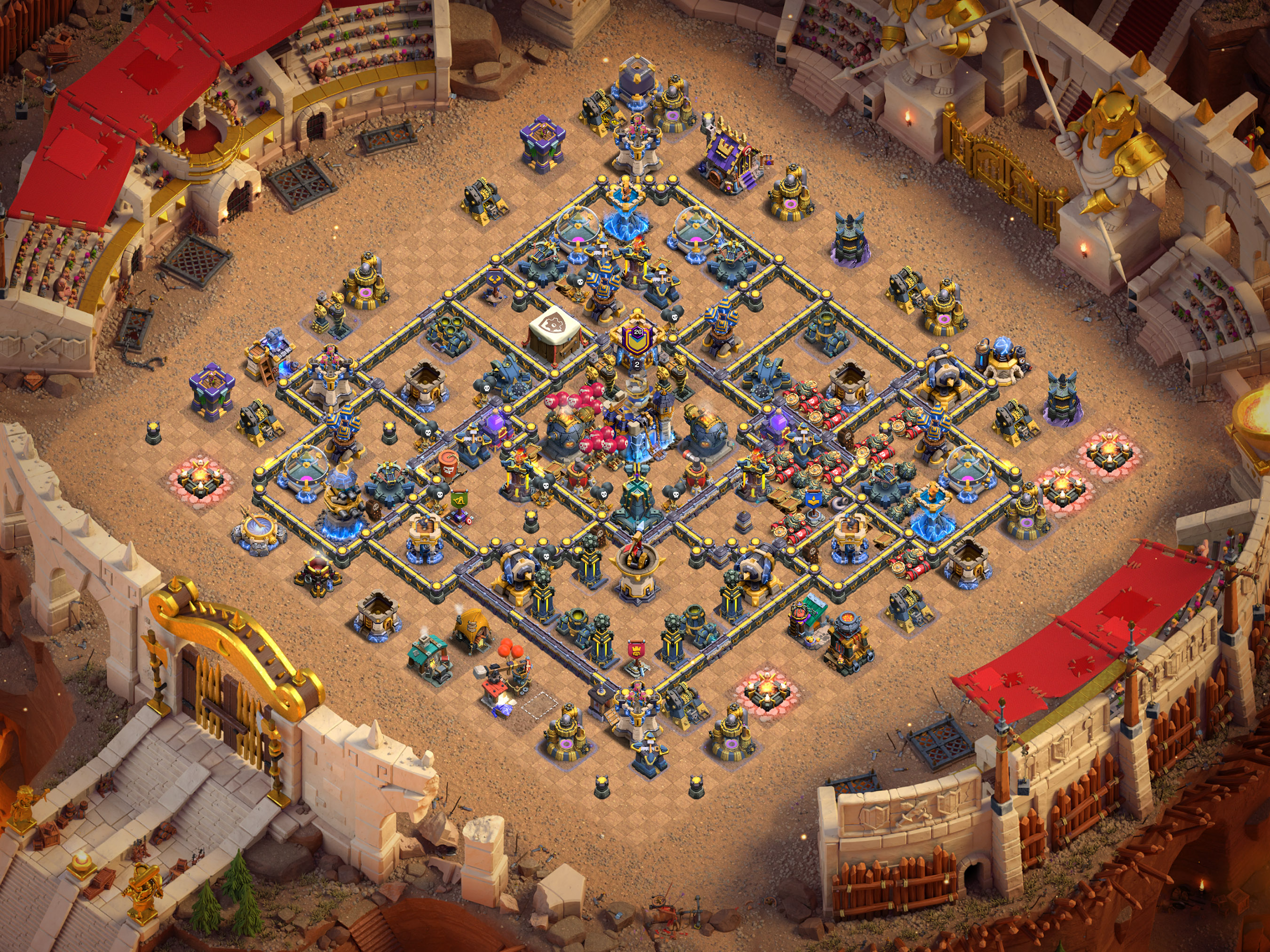 Th18 War Base Layout 18 layout