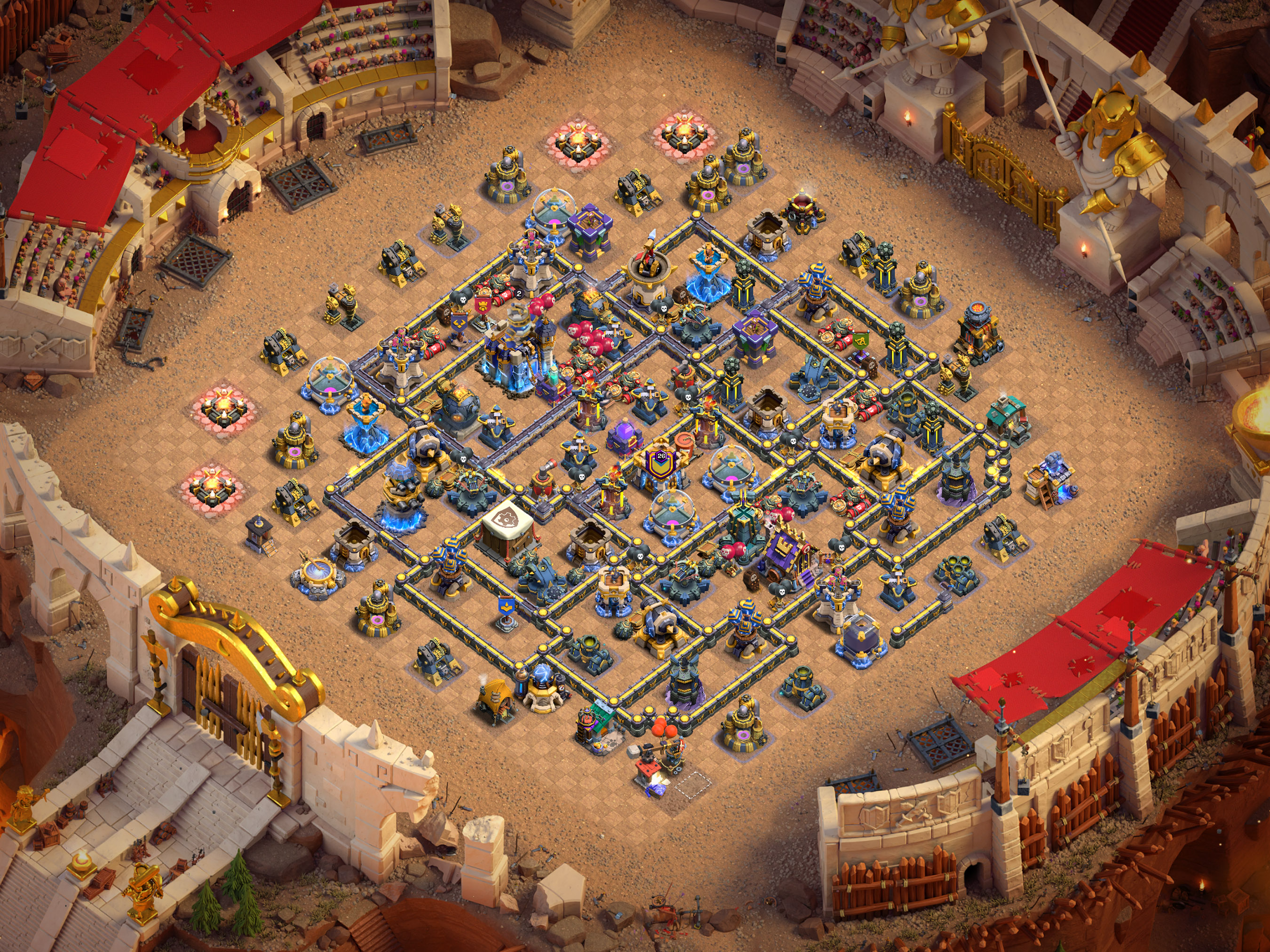 Th18 War Base Layout 24 layout