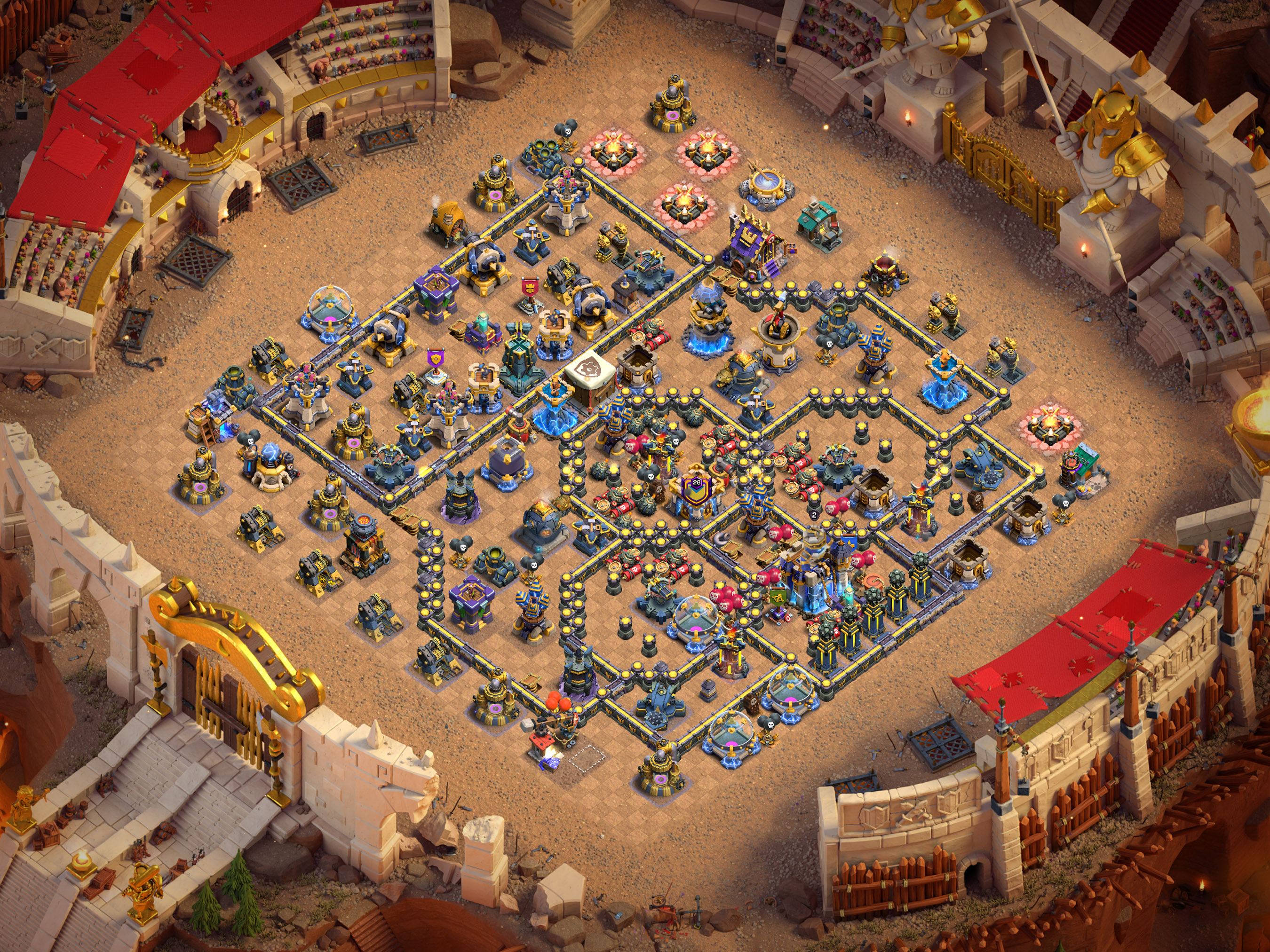 Th18 War Base Layout 25 layout