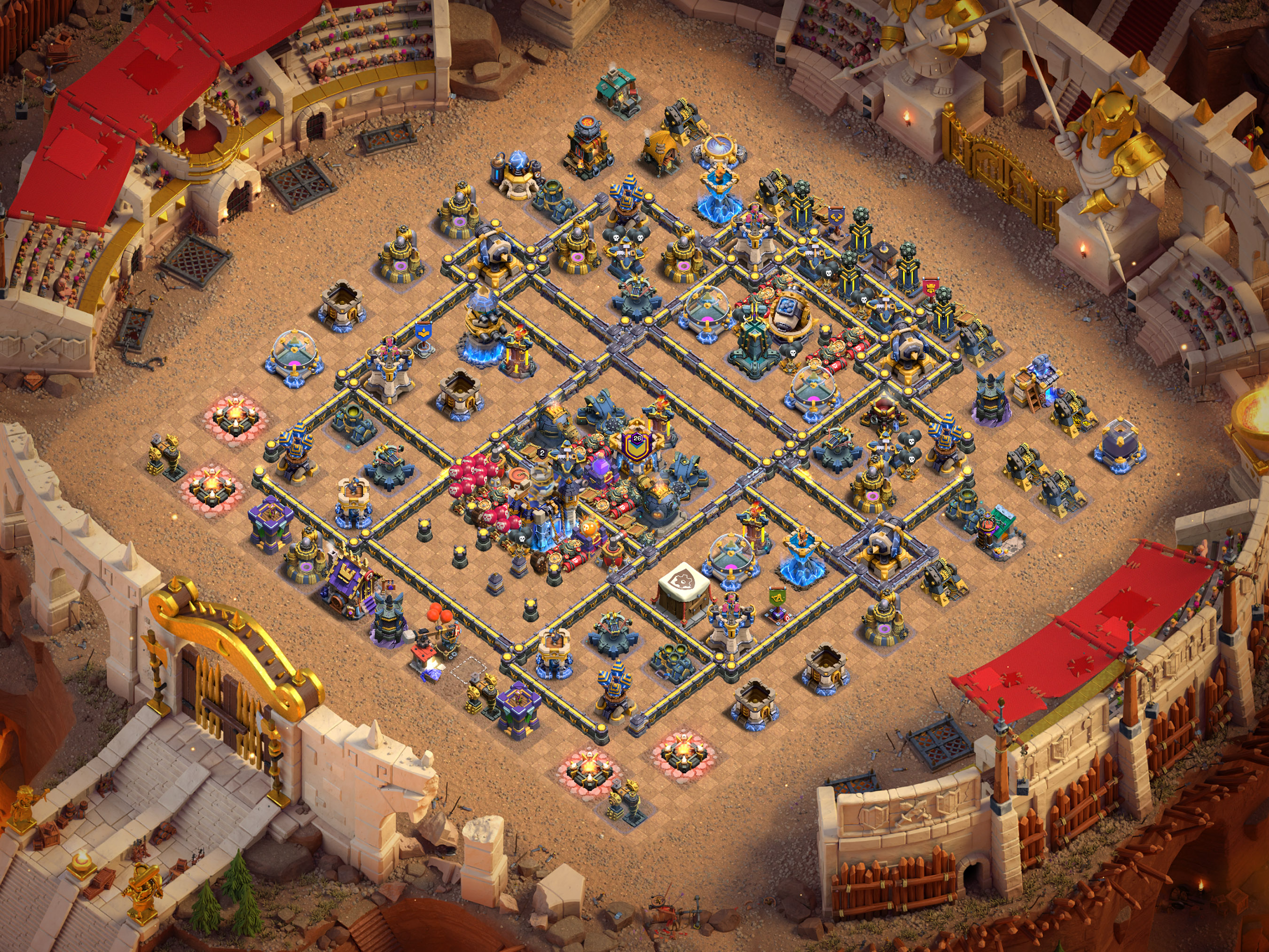 Th18 War Base Layout 5 layout