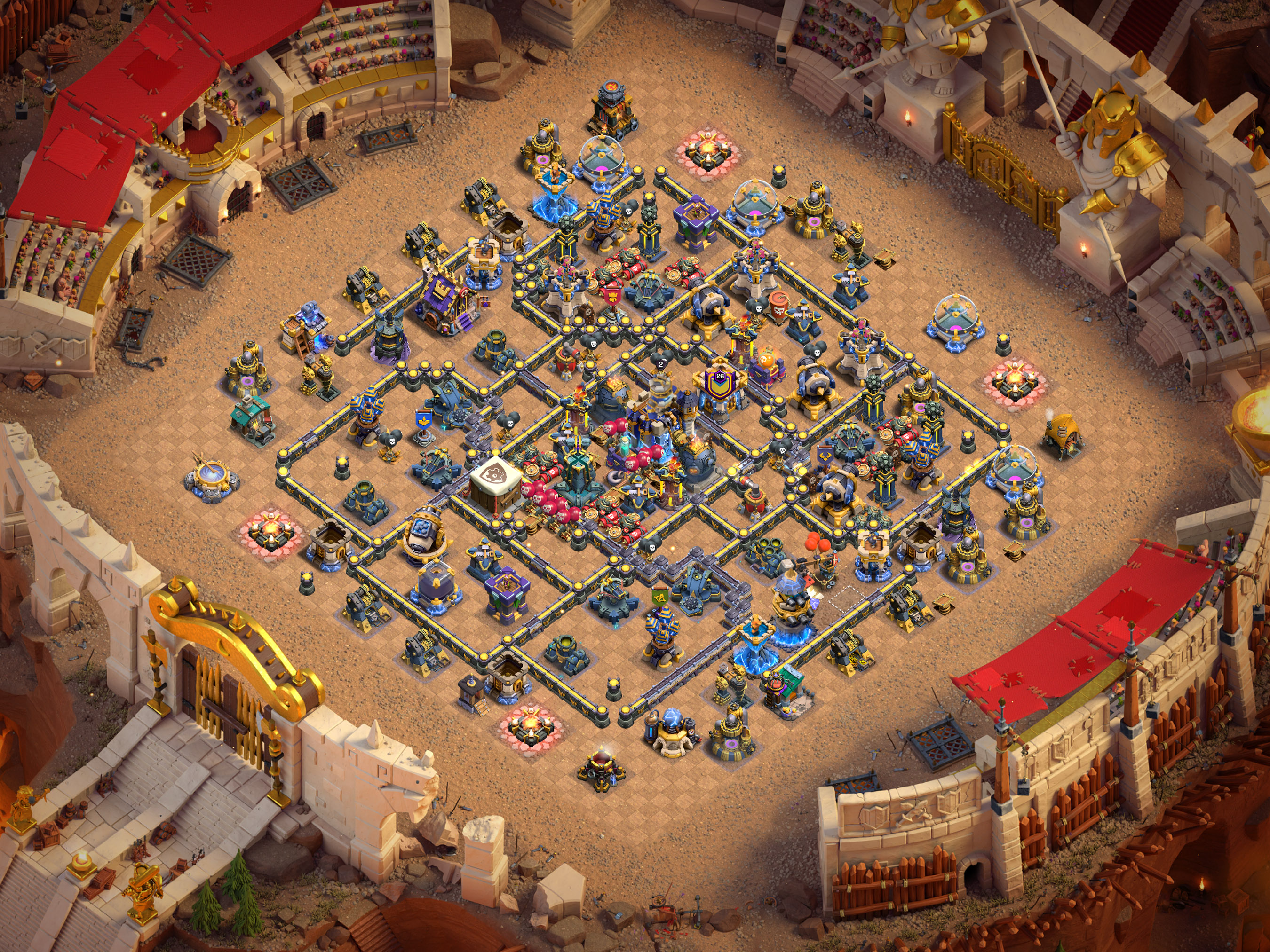 Th18 War Base Layout 8 layout