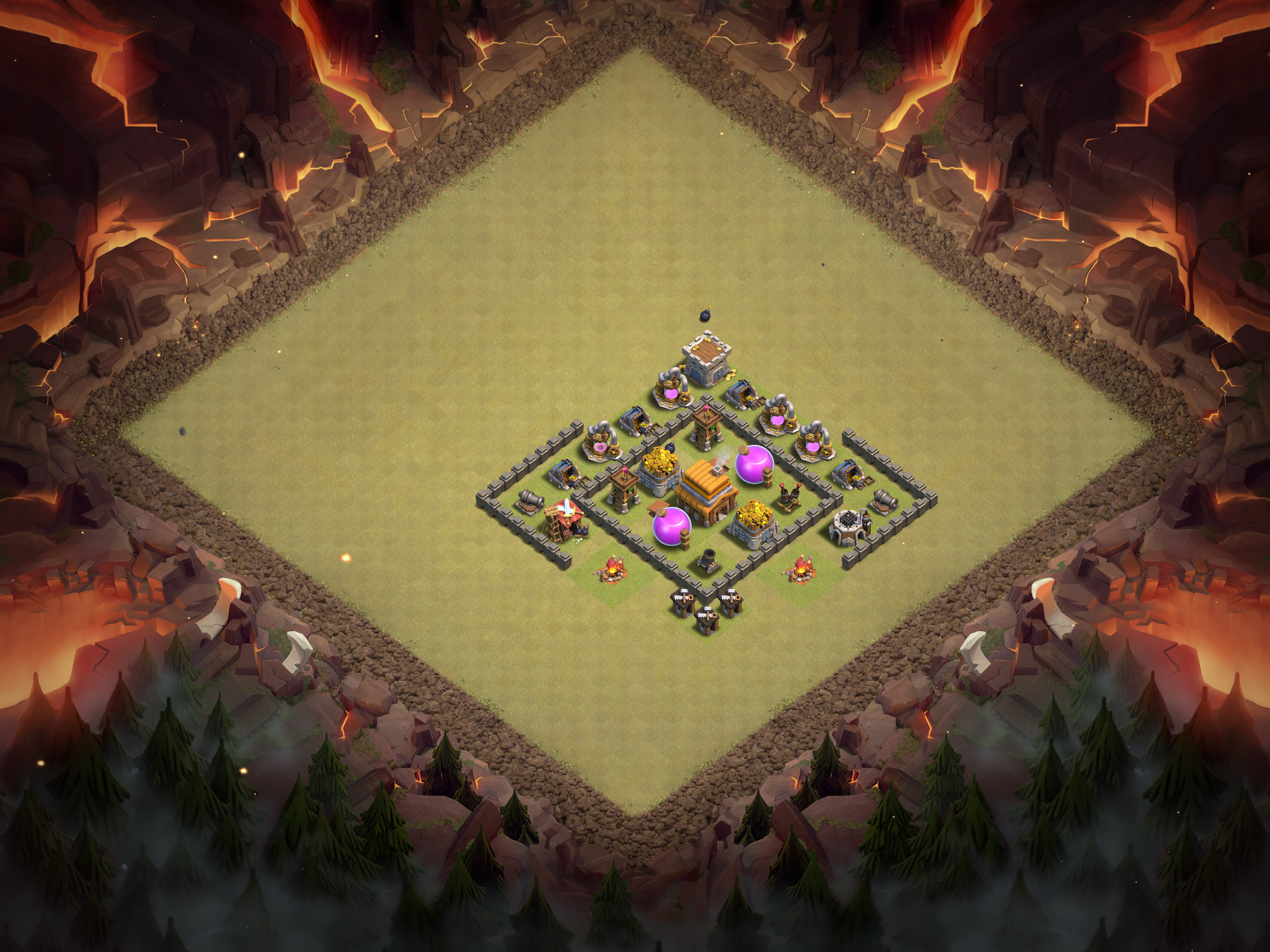 Th4 War Base Layout 10 layout
