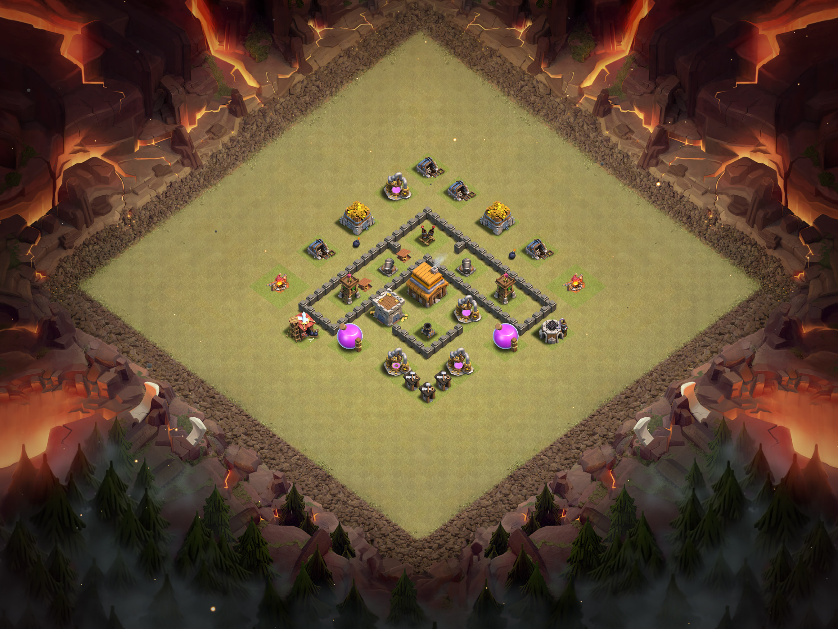 Th4 War Base Layout 11 layout