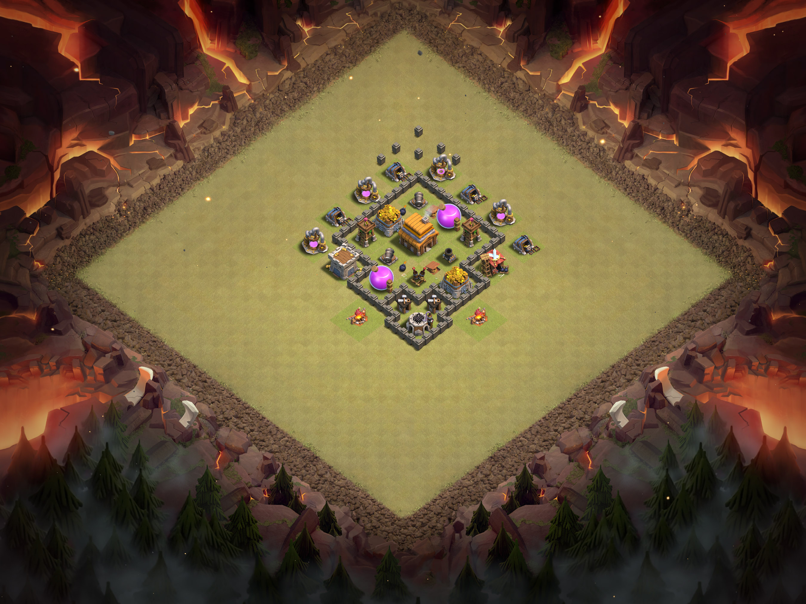 Th4 War Base Layout 12 layout