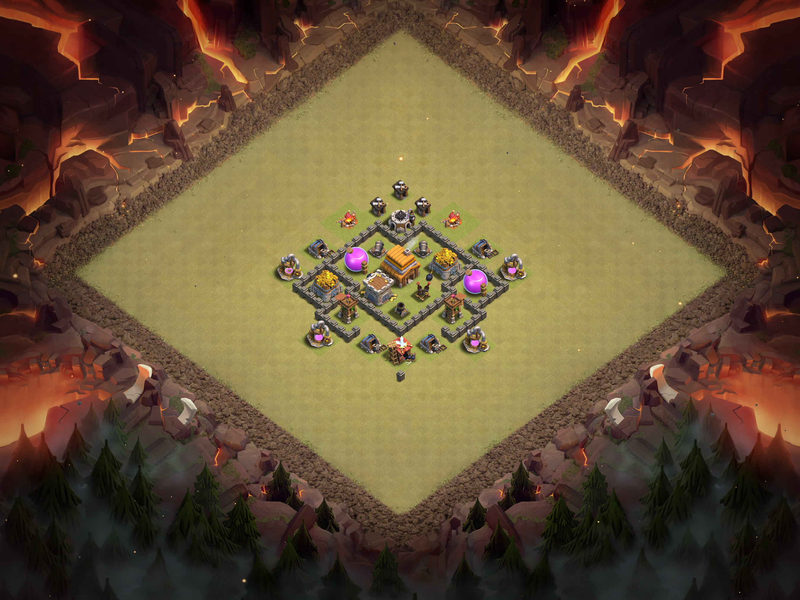 Th4 War Base Layout 13 layout