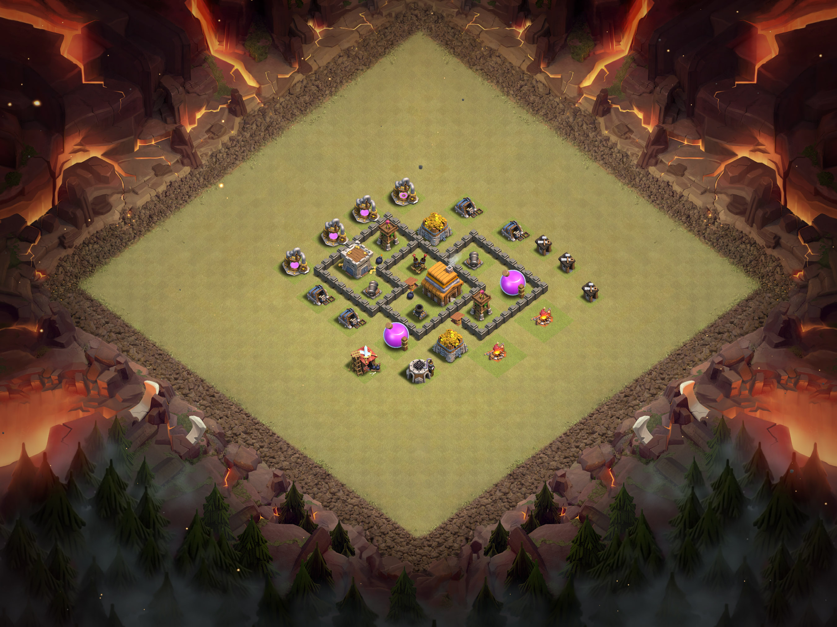Th4 War Base Layout 14 layout
