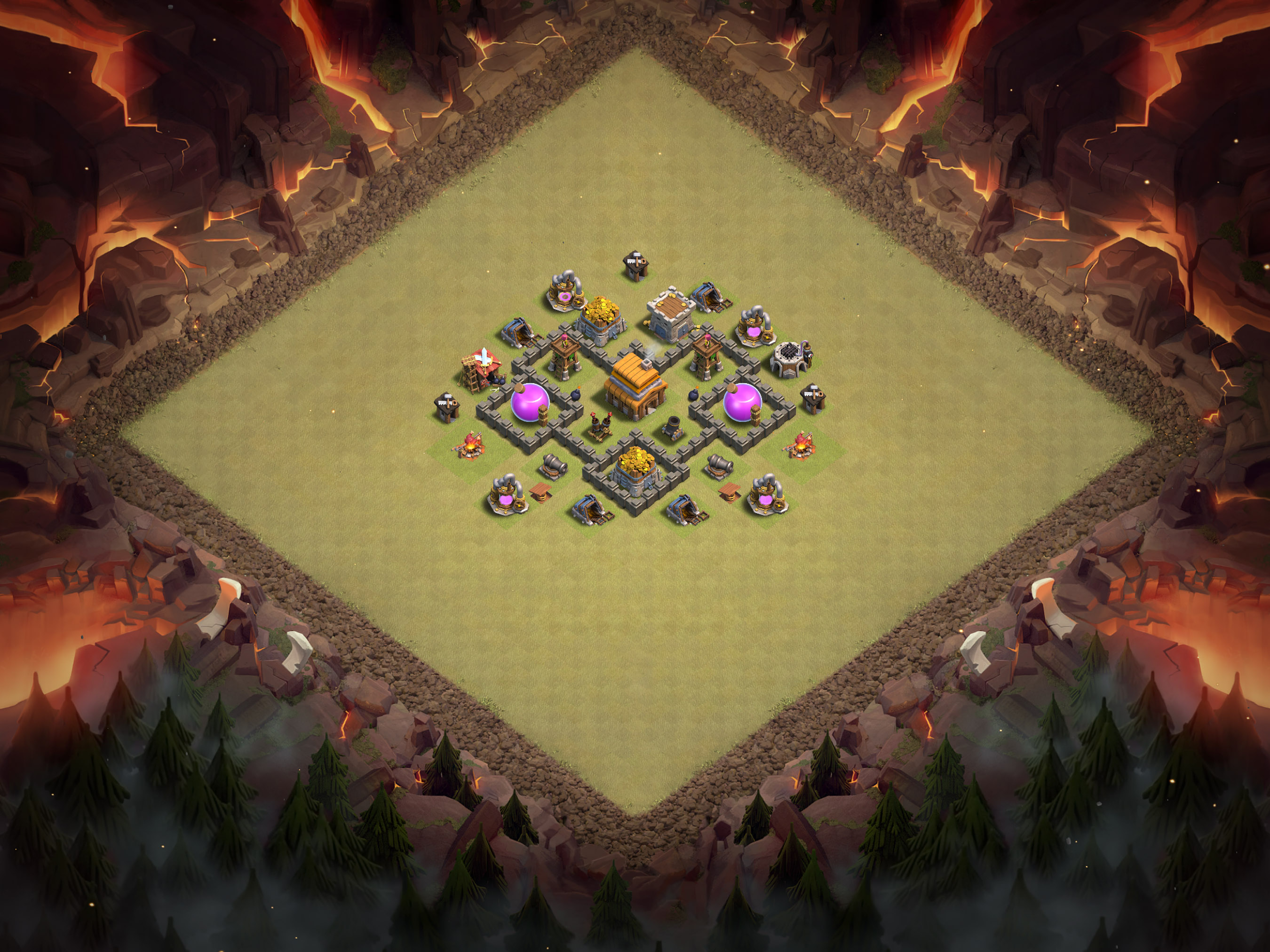 Th4 War Base Layout 16 layout