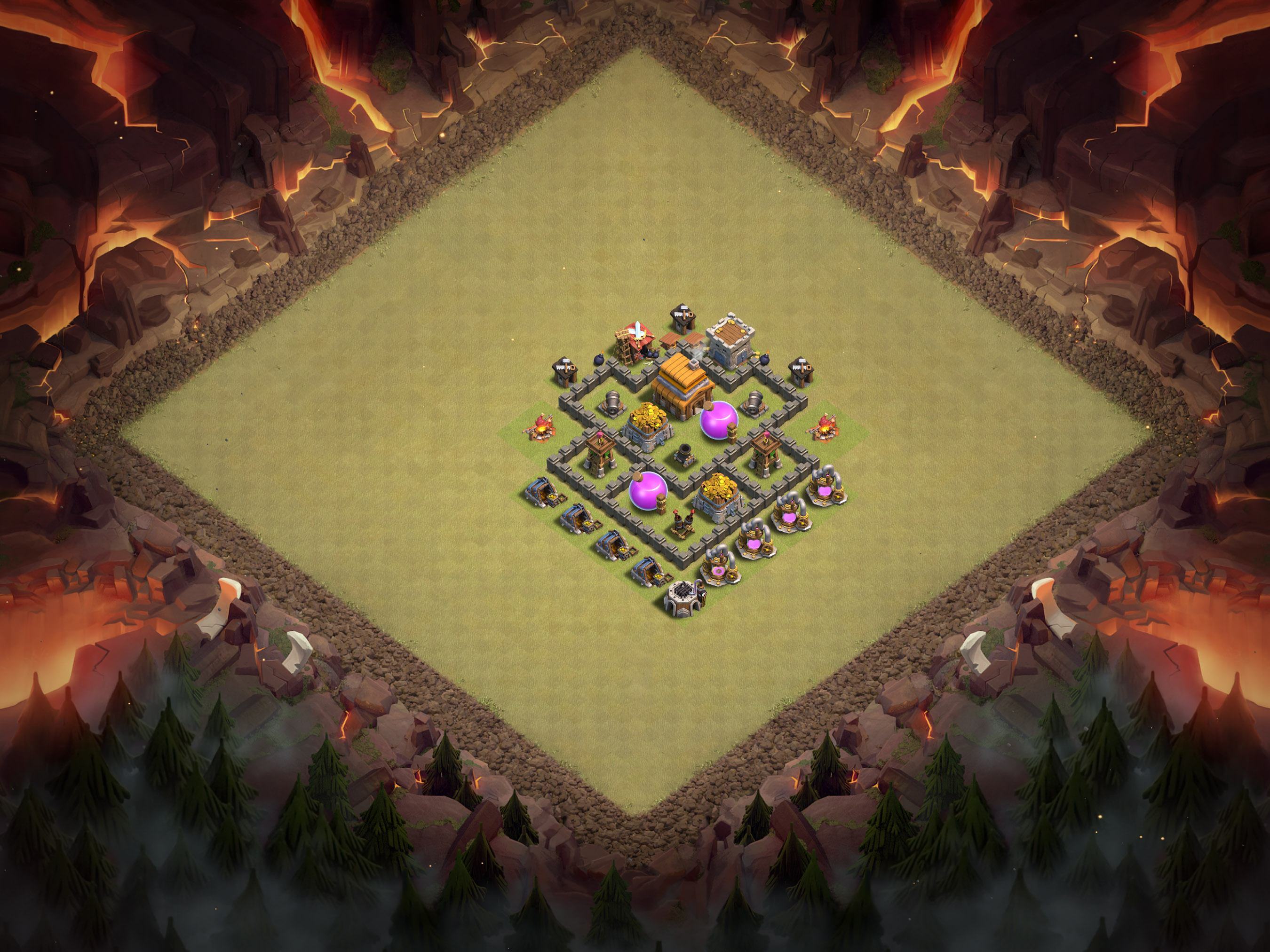 Th4 War Base Layout 17 layout