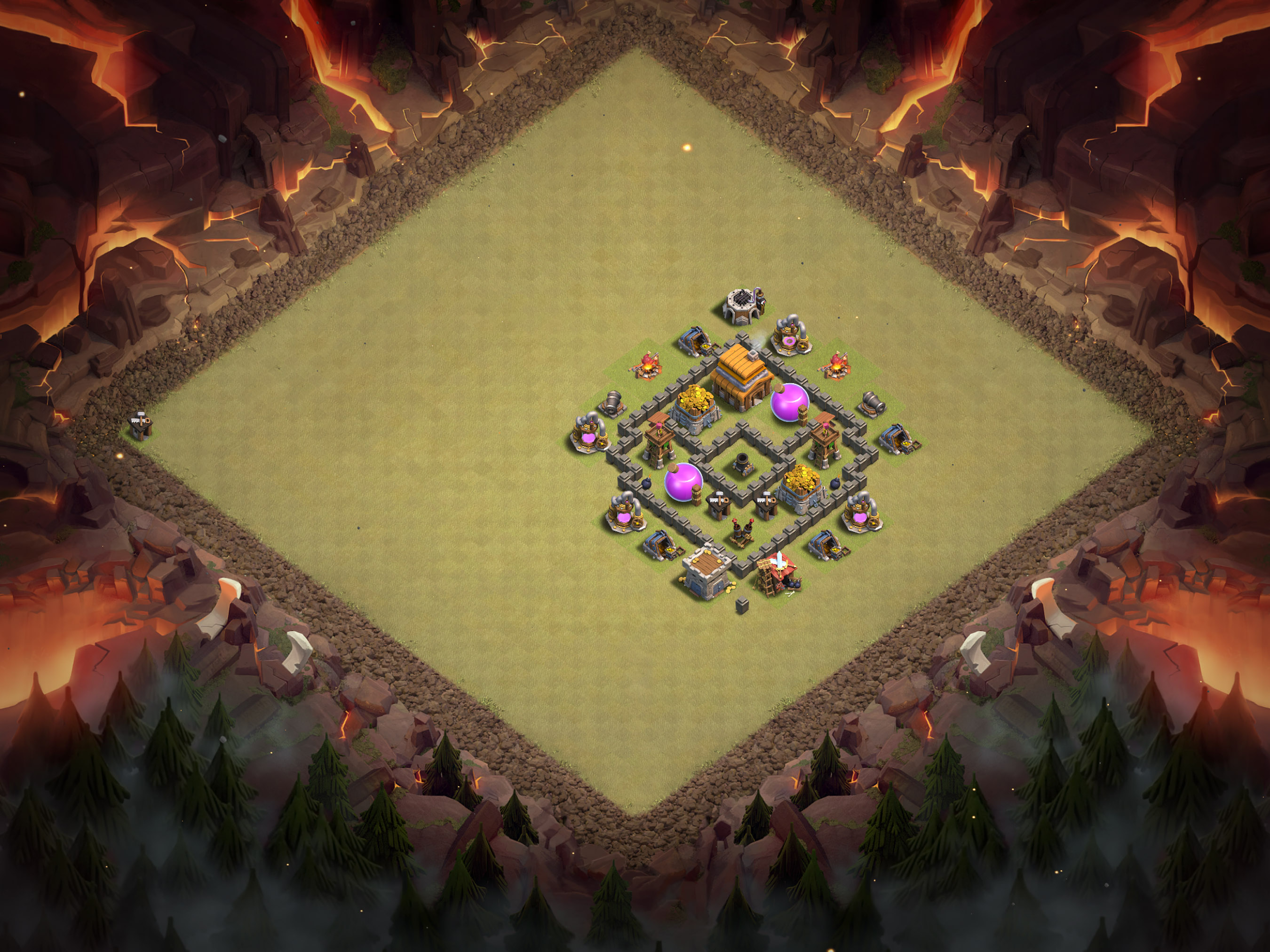 Th4 War Base Layout 18 layout