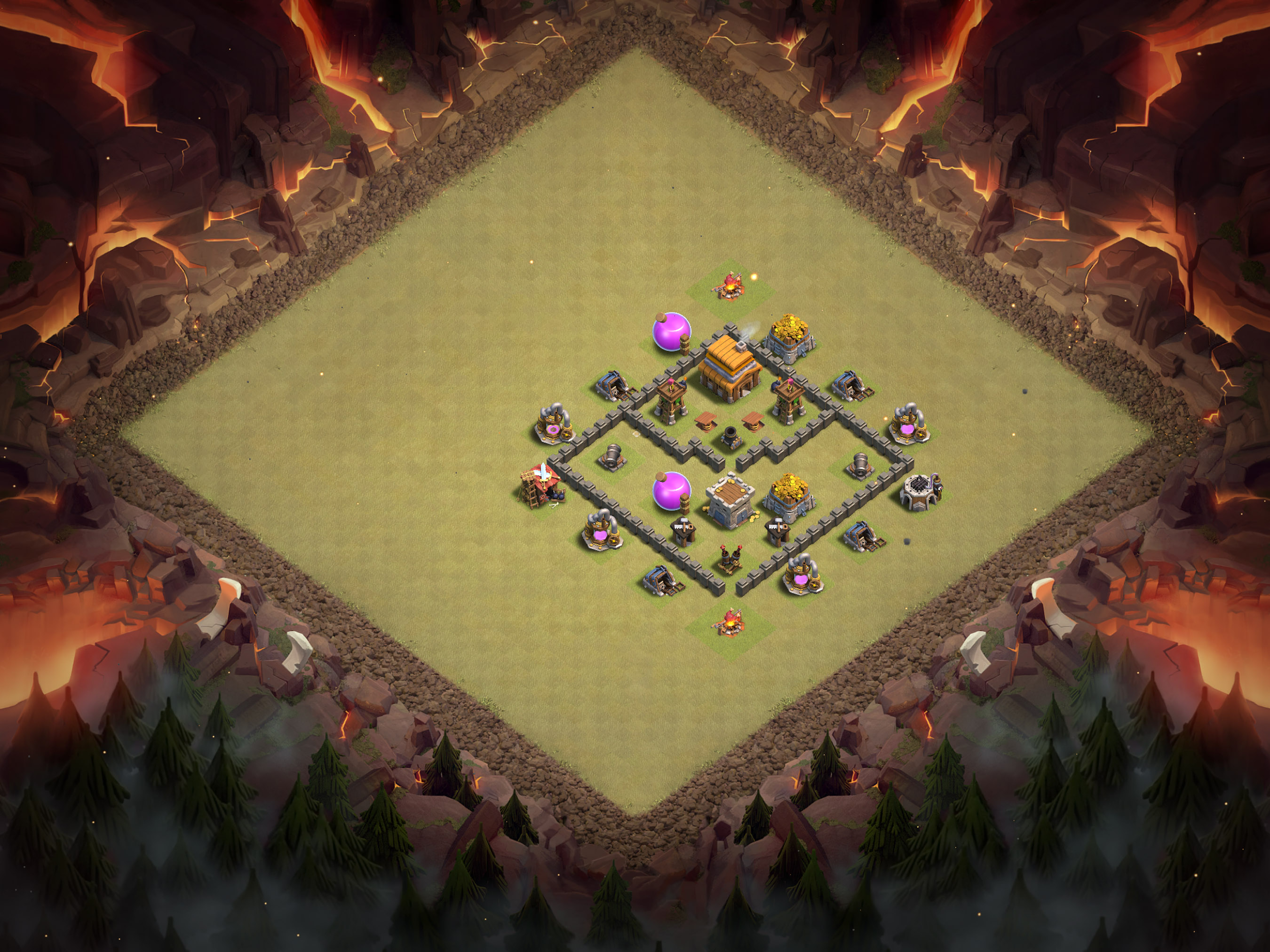 Th4 War Base Layout 19 layout