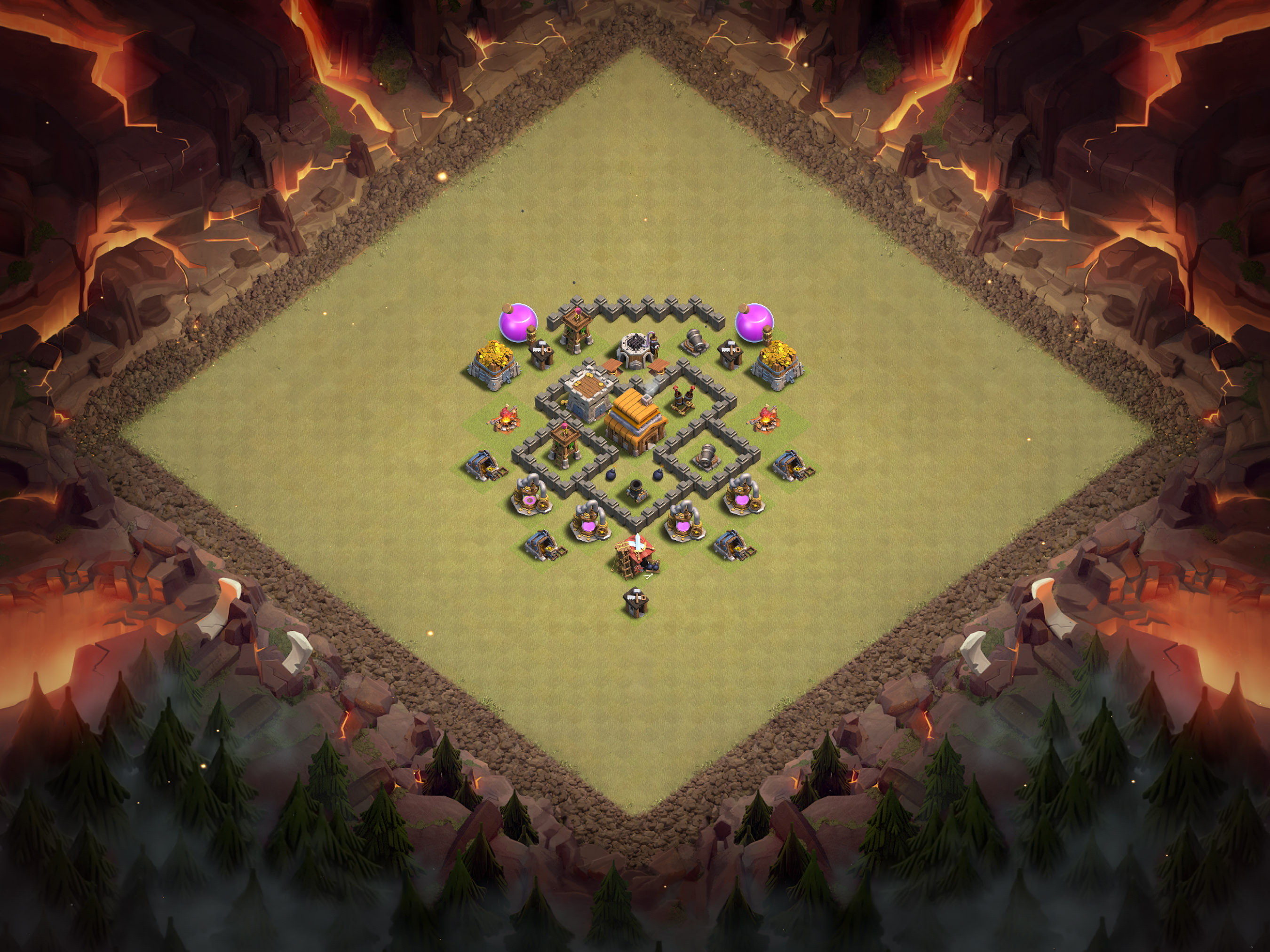 Th4 War Base Layout 2 layout