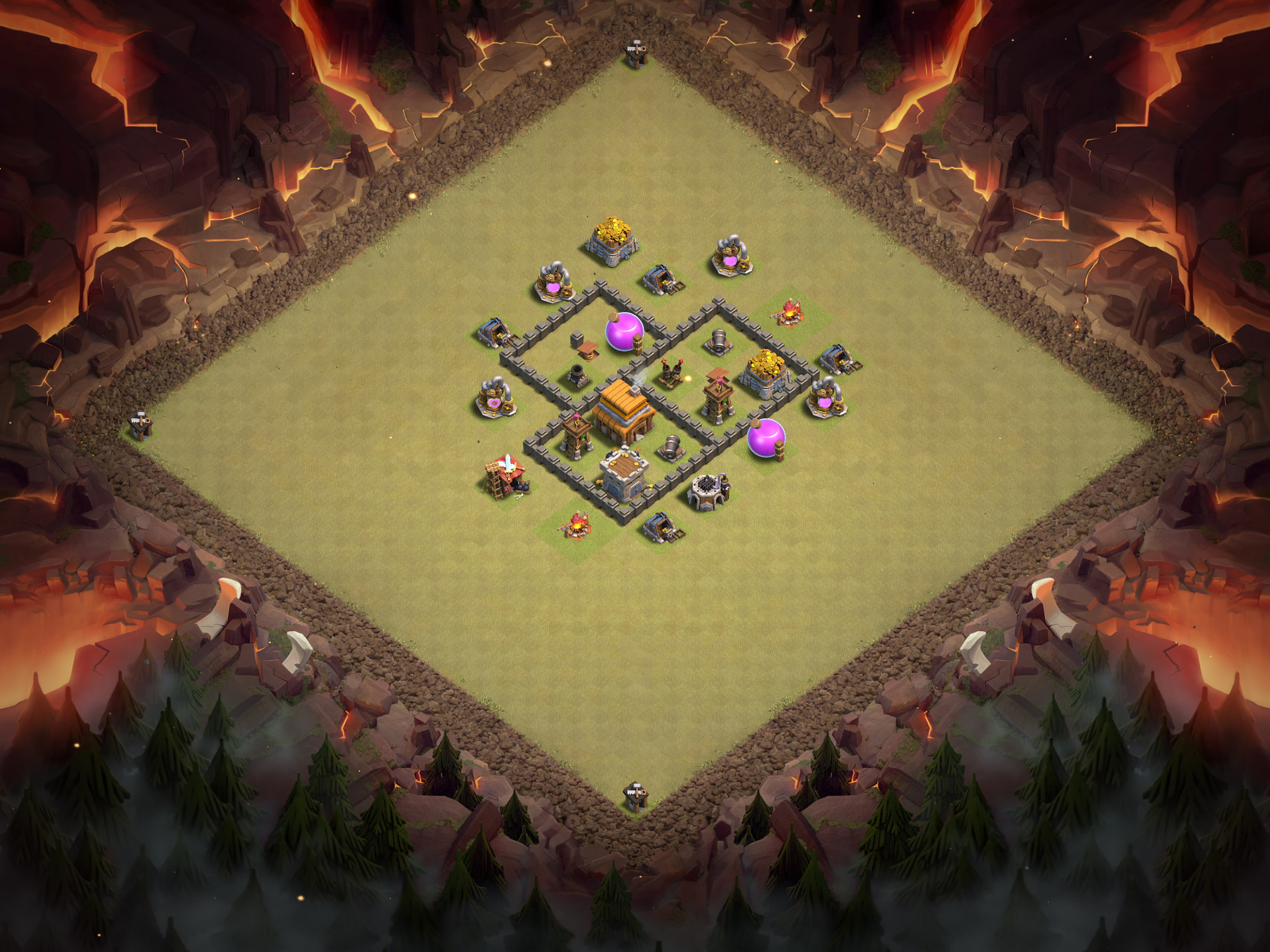Th4 War Base Layout 21 layout