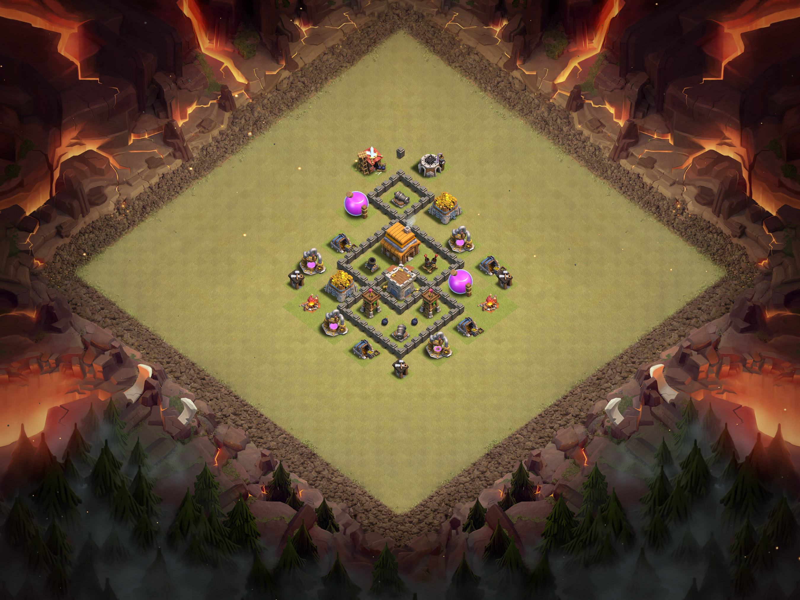 Th4 War Base Layout 22 layout