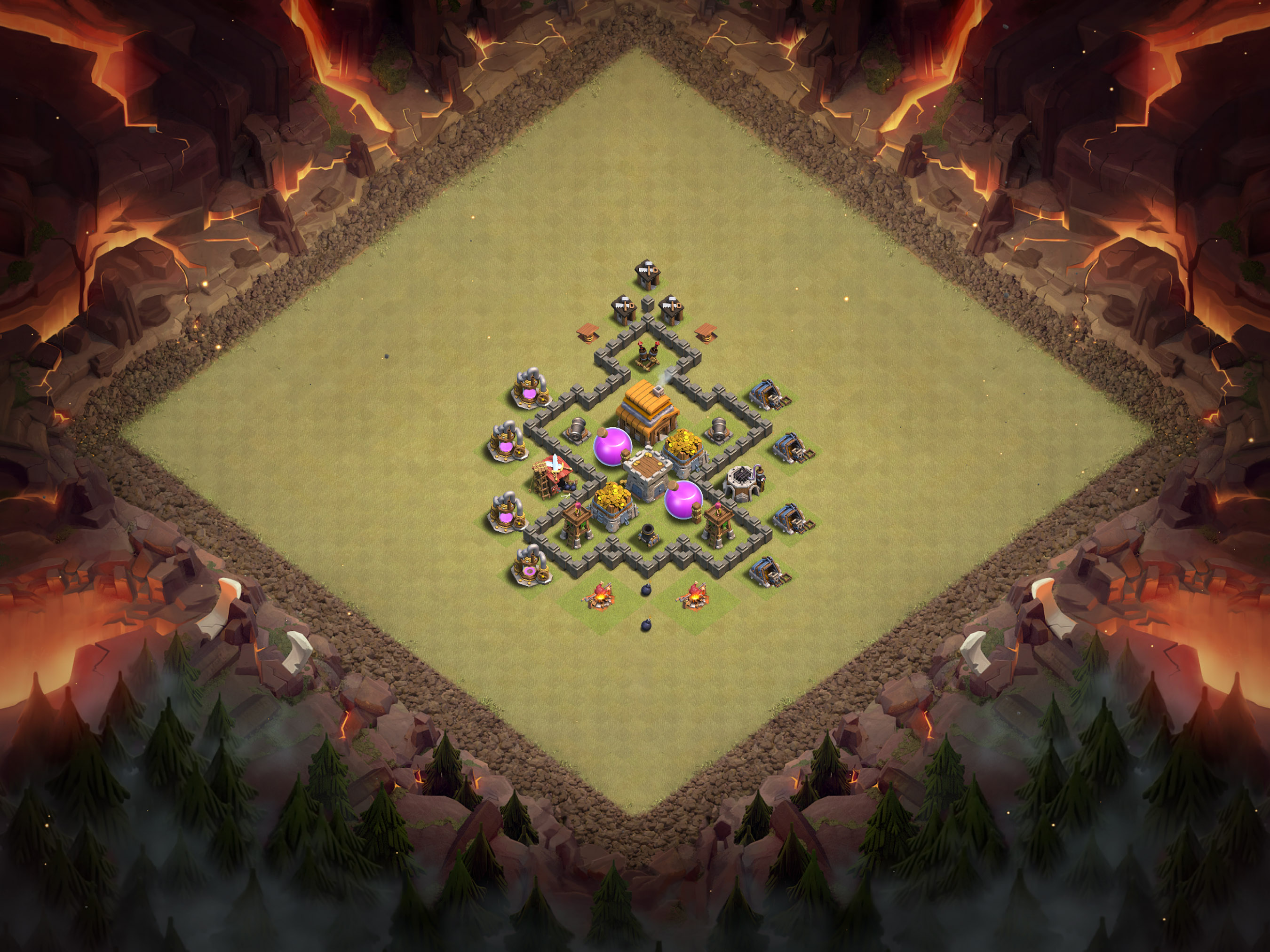 Th4 War Base Layout 23 layout