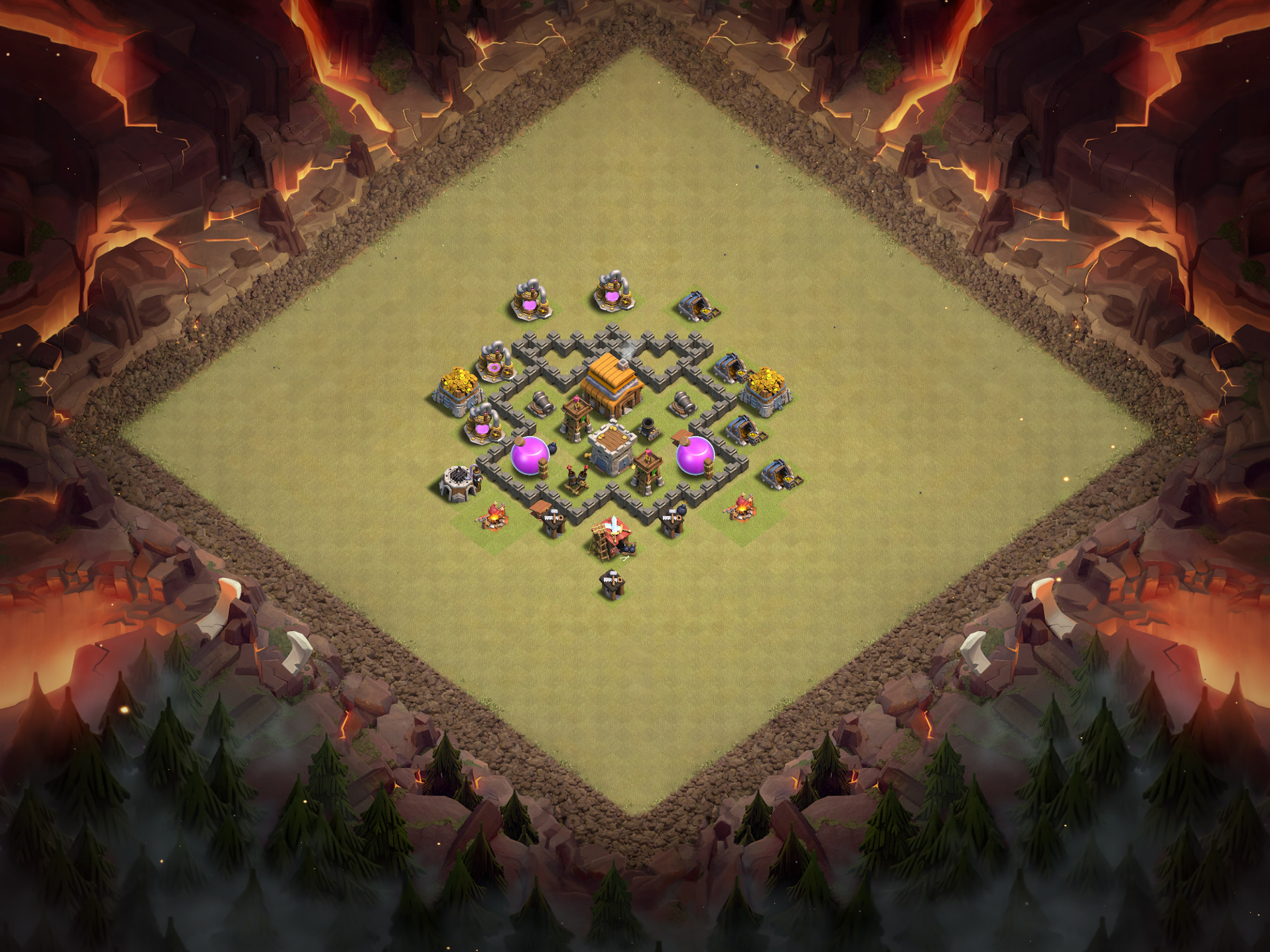 Th4 War Base Layout 3 layout