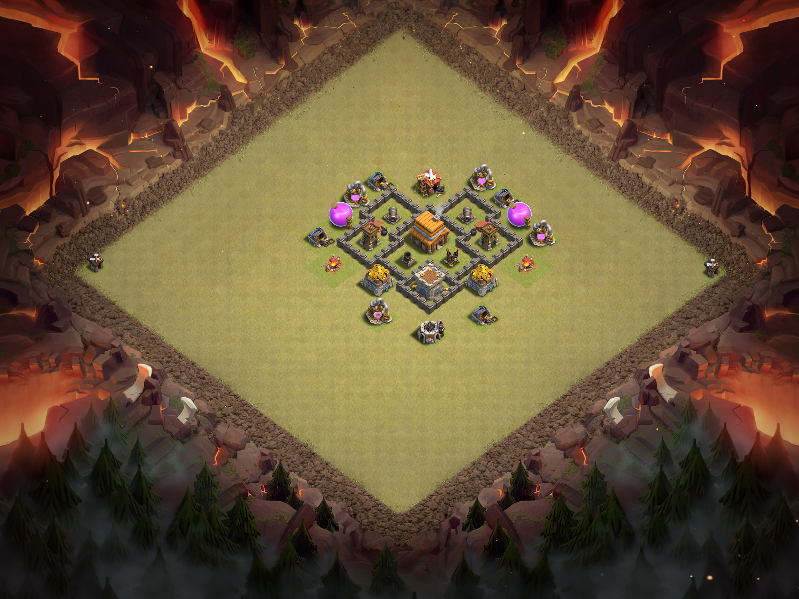 Th4 War Base Layout 7 layout