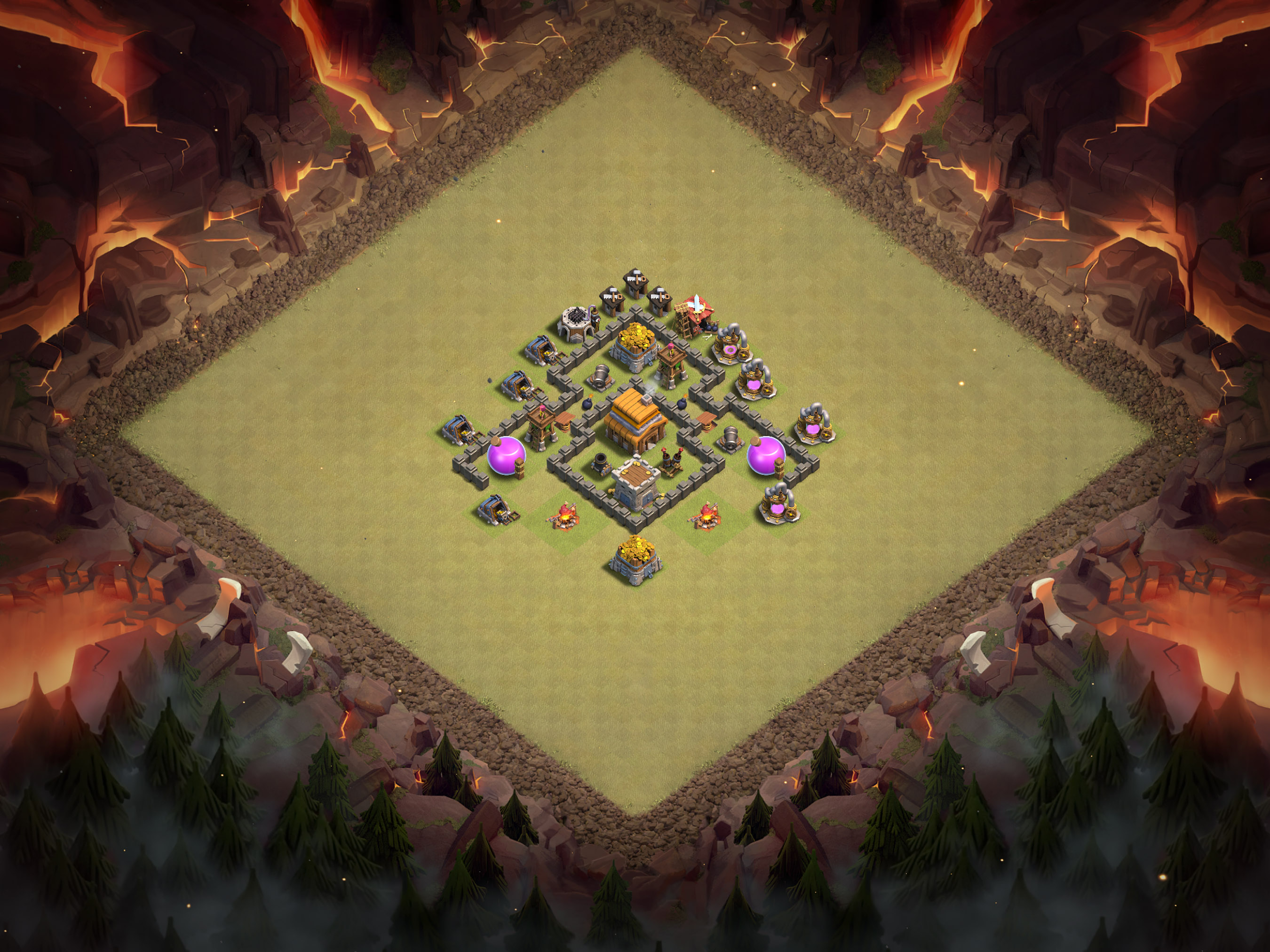 Th4 War Base Layout 8 layout