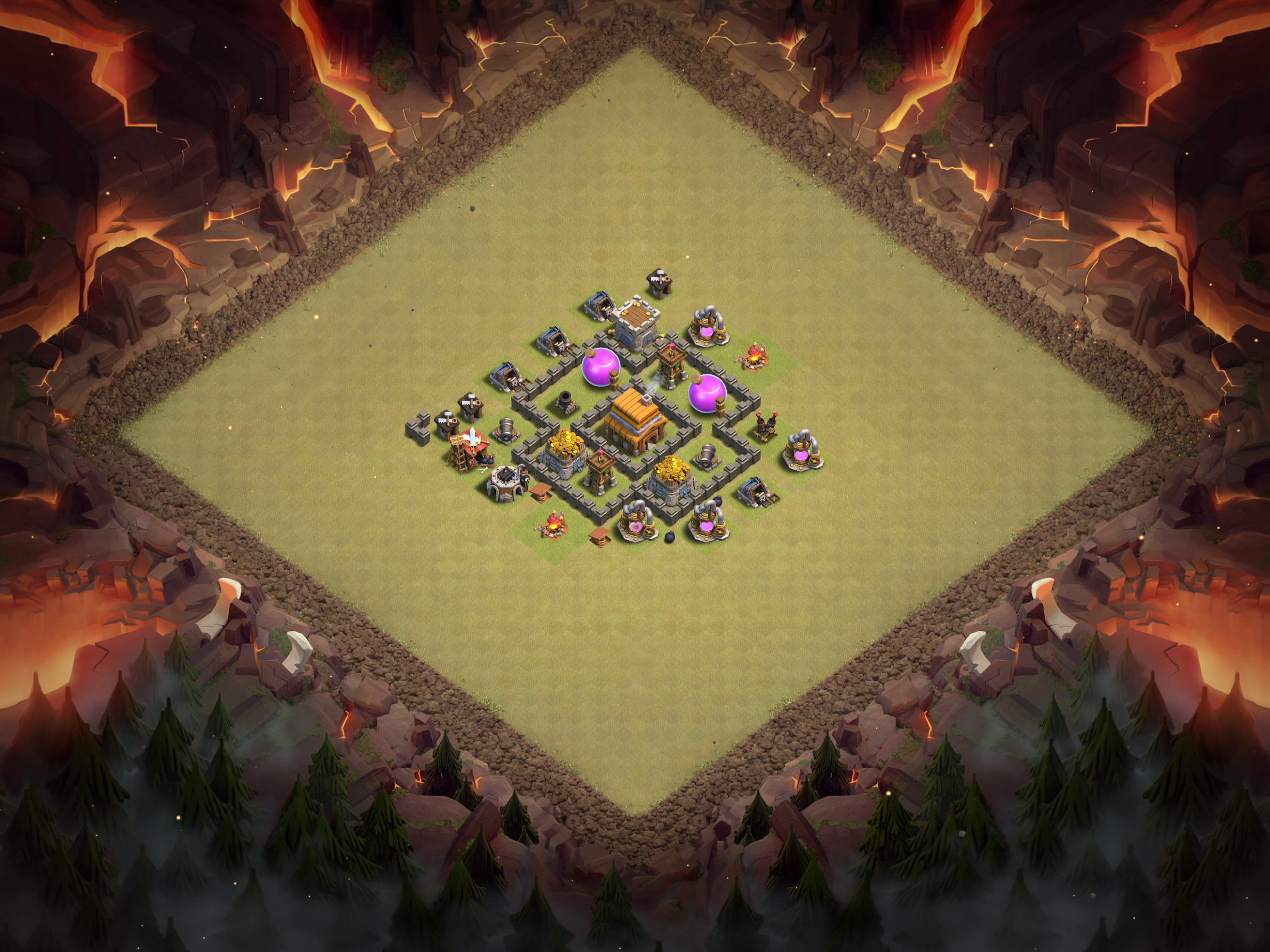 Th4 War Base Layout 9 layout