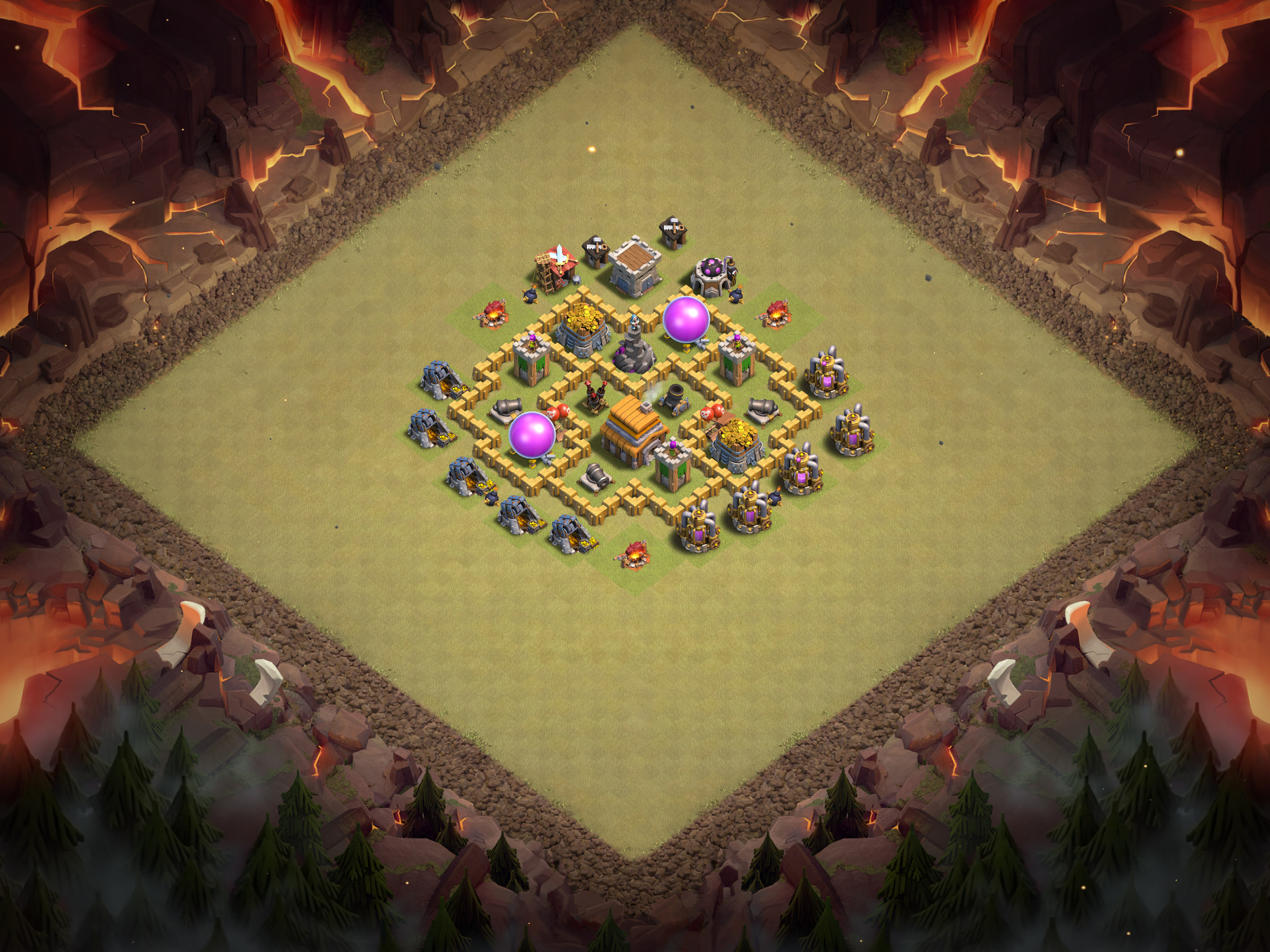 Th5 War Base Layout 2 layout