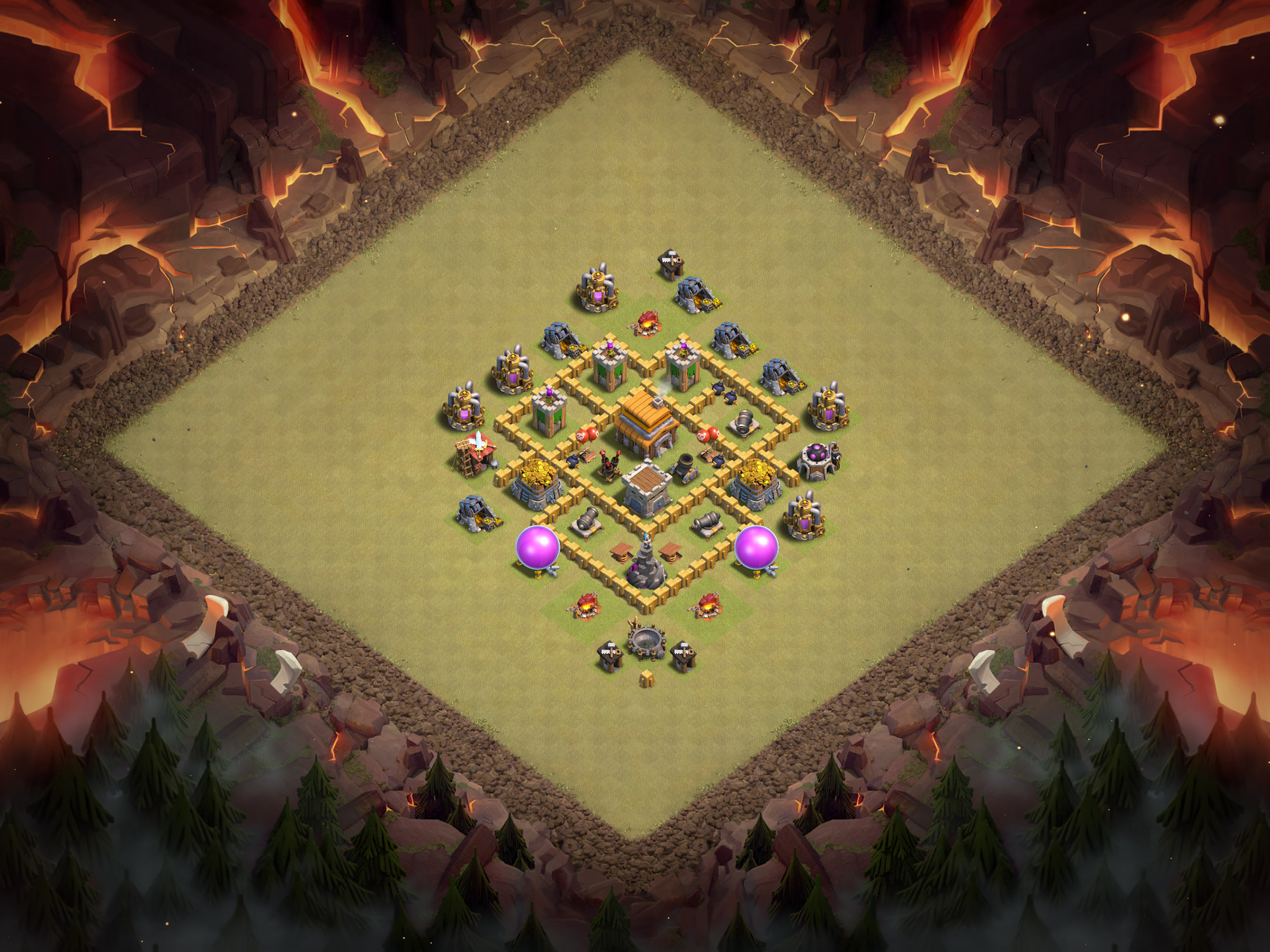 Th5 War Base Layout 4 layout