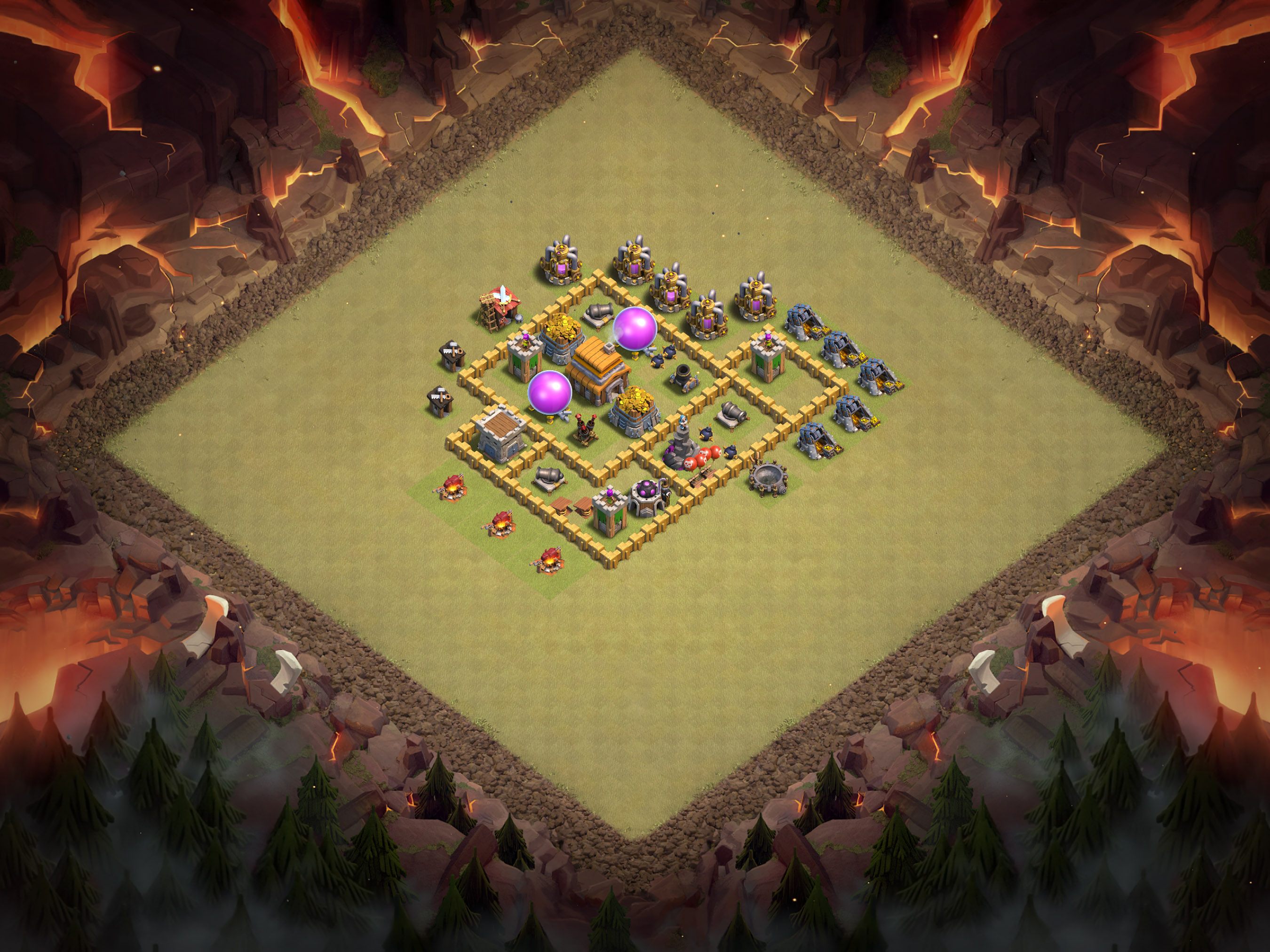 Th5 War Base Layout 6 layout
