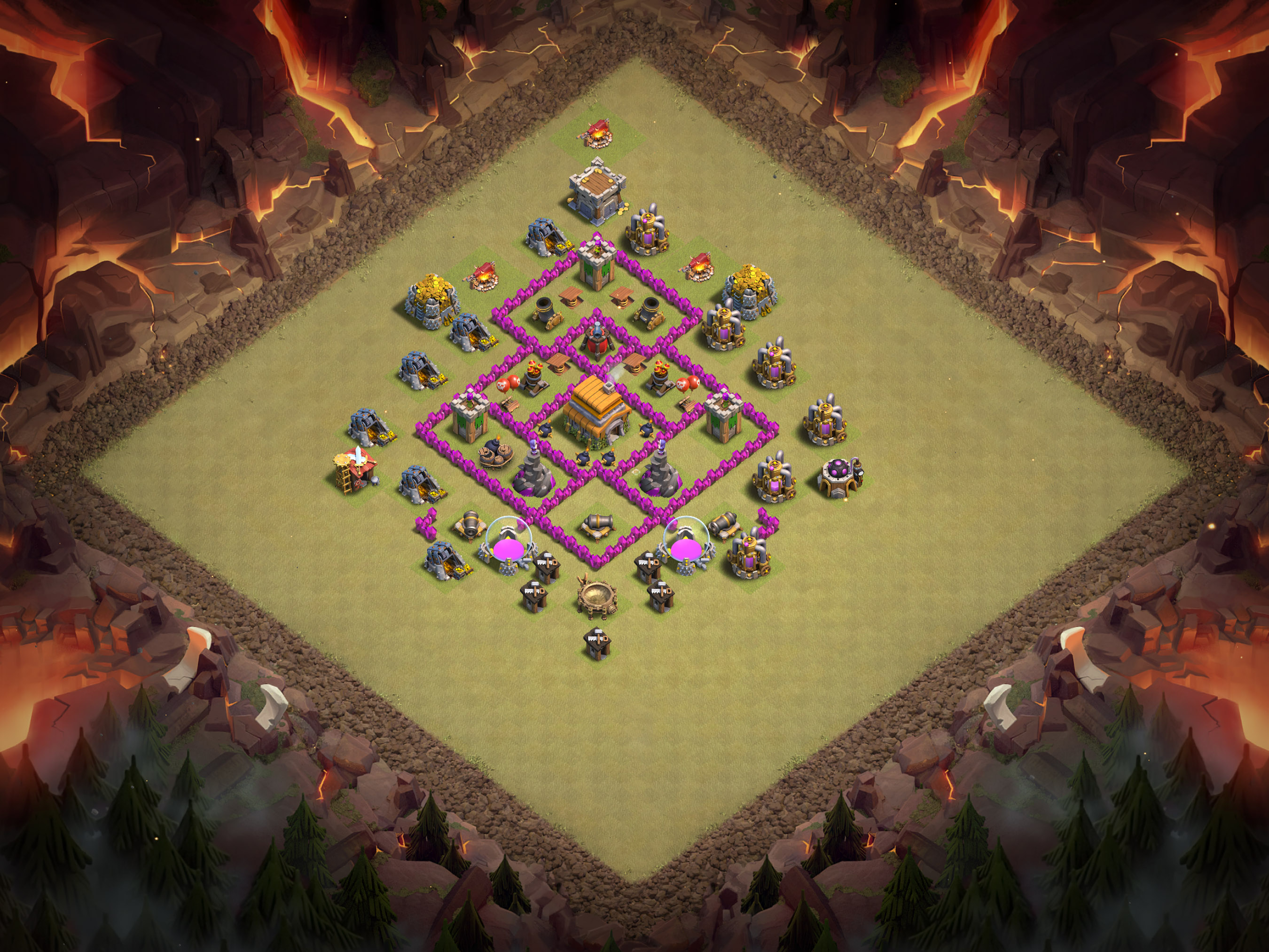 Th6 War Base Layout 2 layout