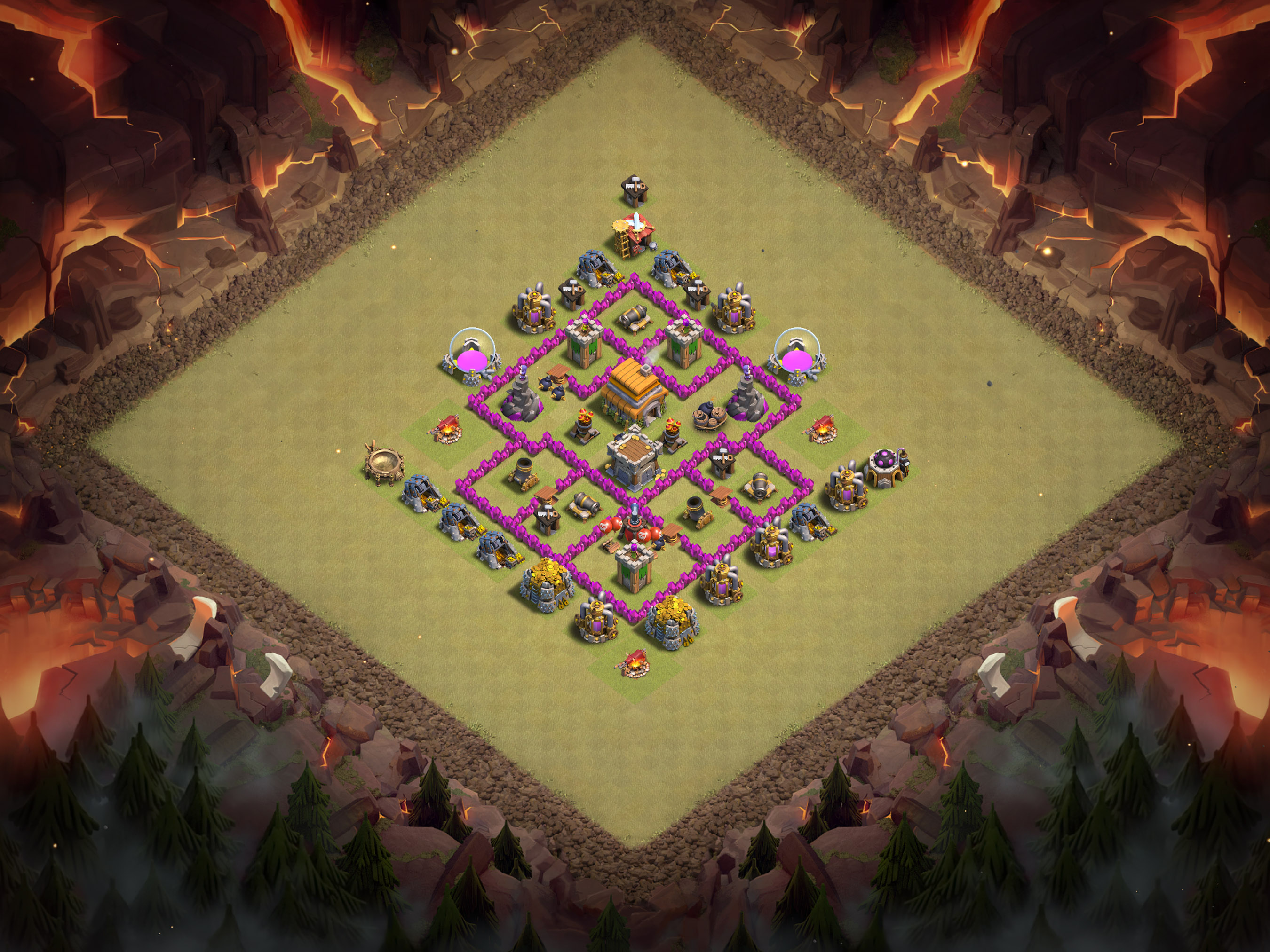 Th6 War Base Layout 21 layout