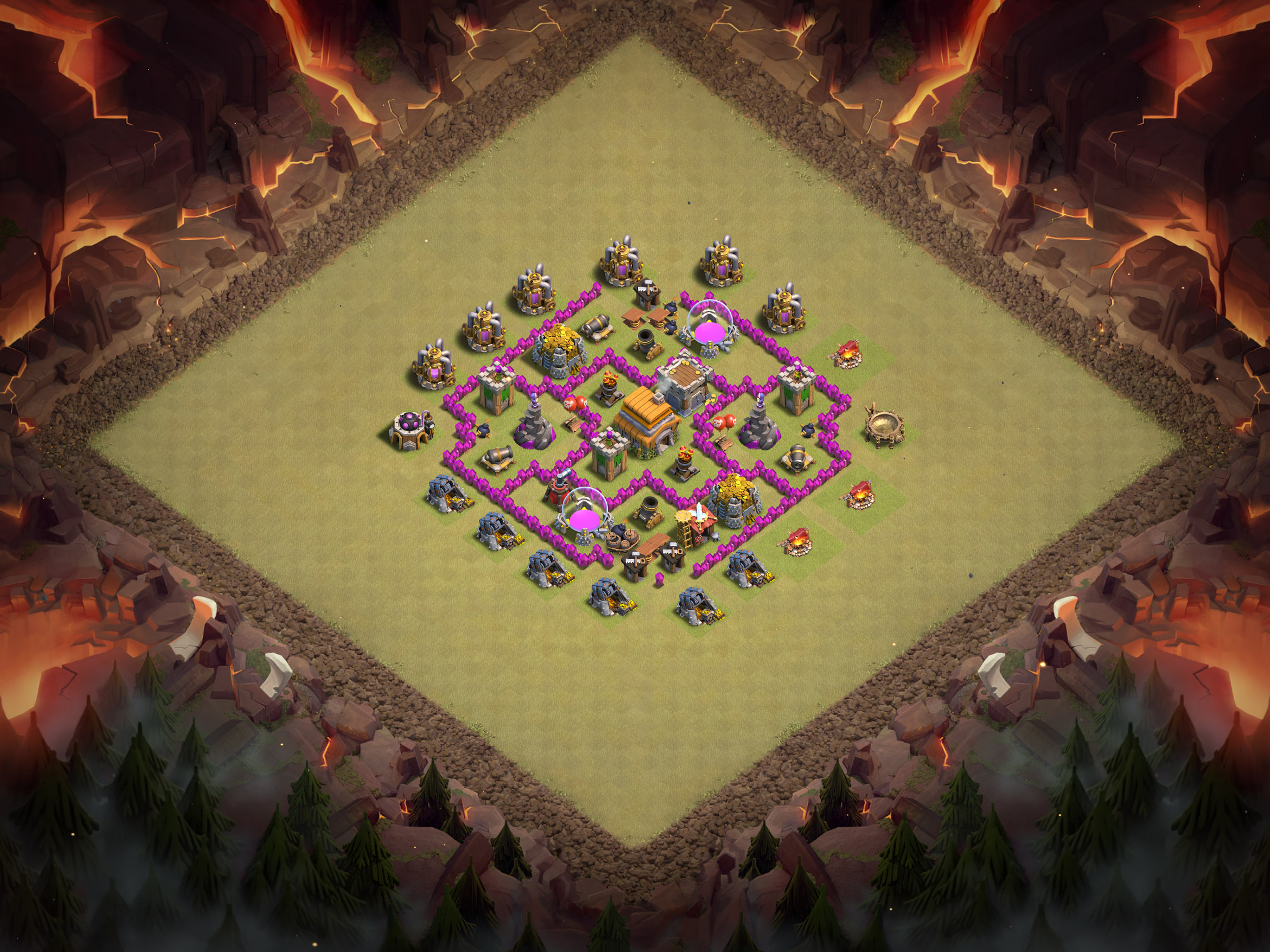 Th6 War Base Layout 22 layout