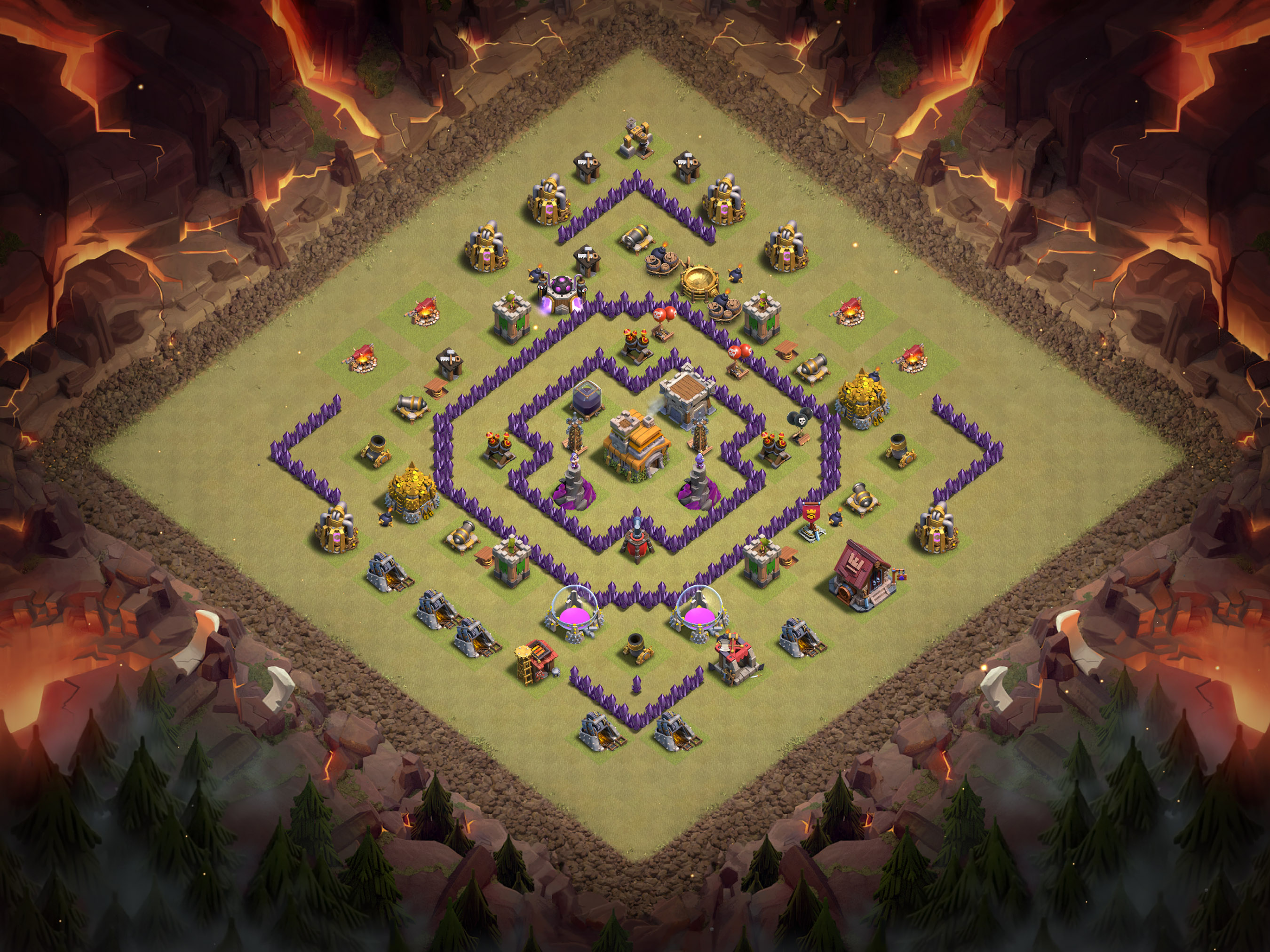 Th7 War Base Layout 24 layout