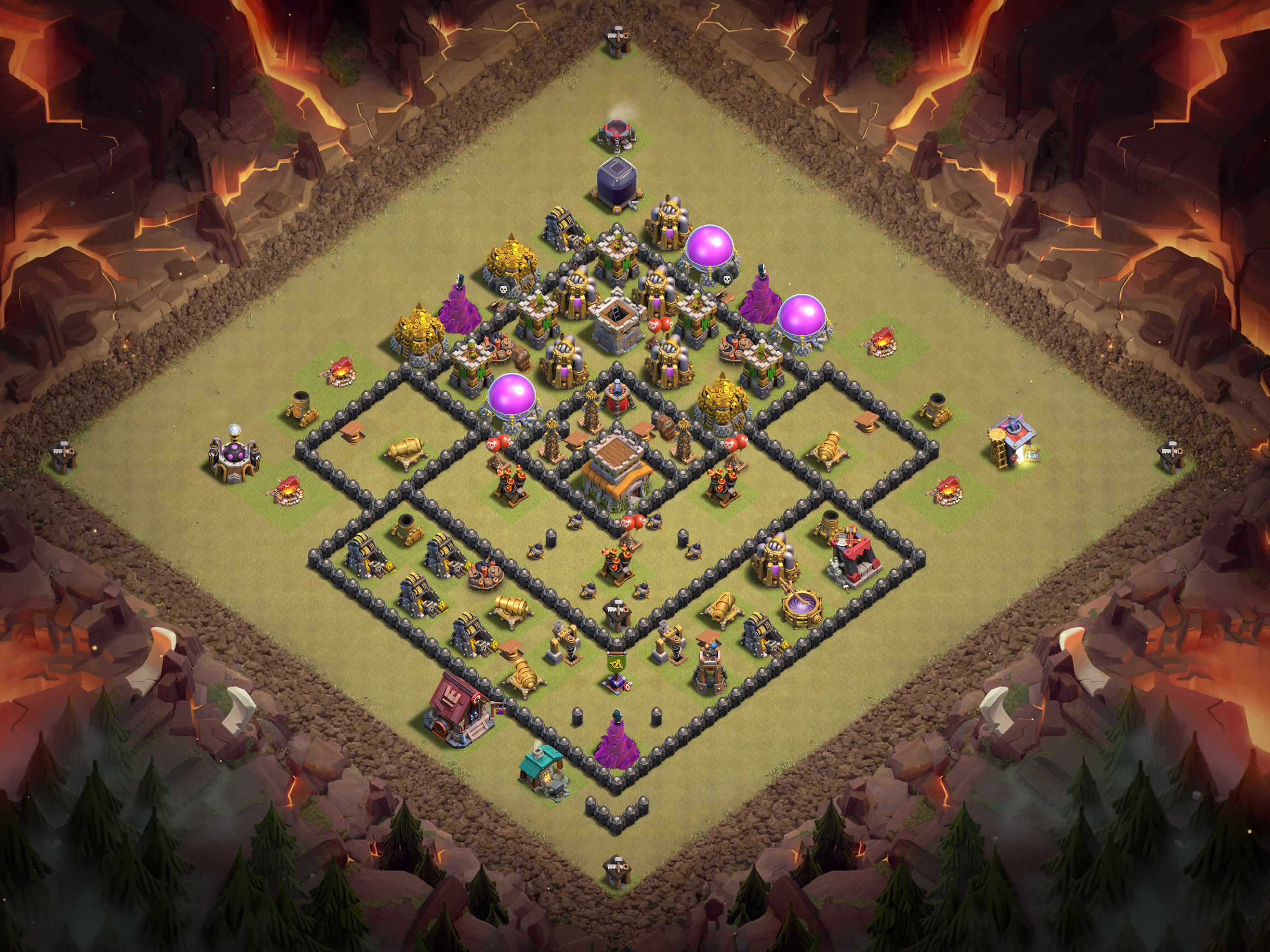 Th8 War Base Layout 14 layout