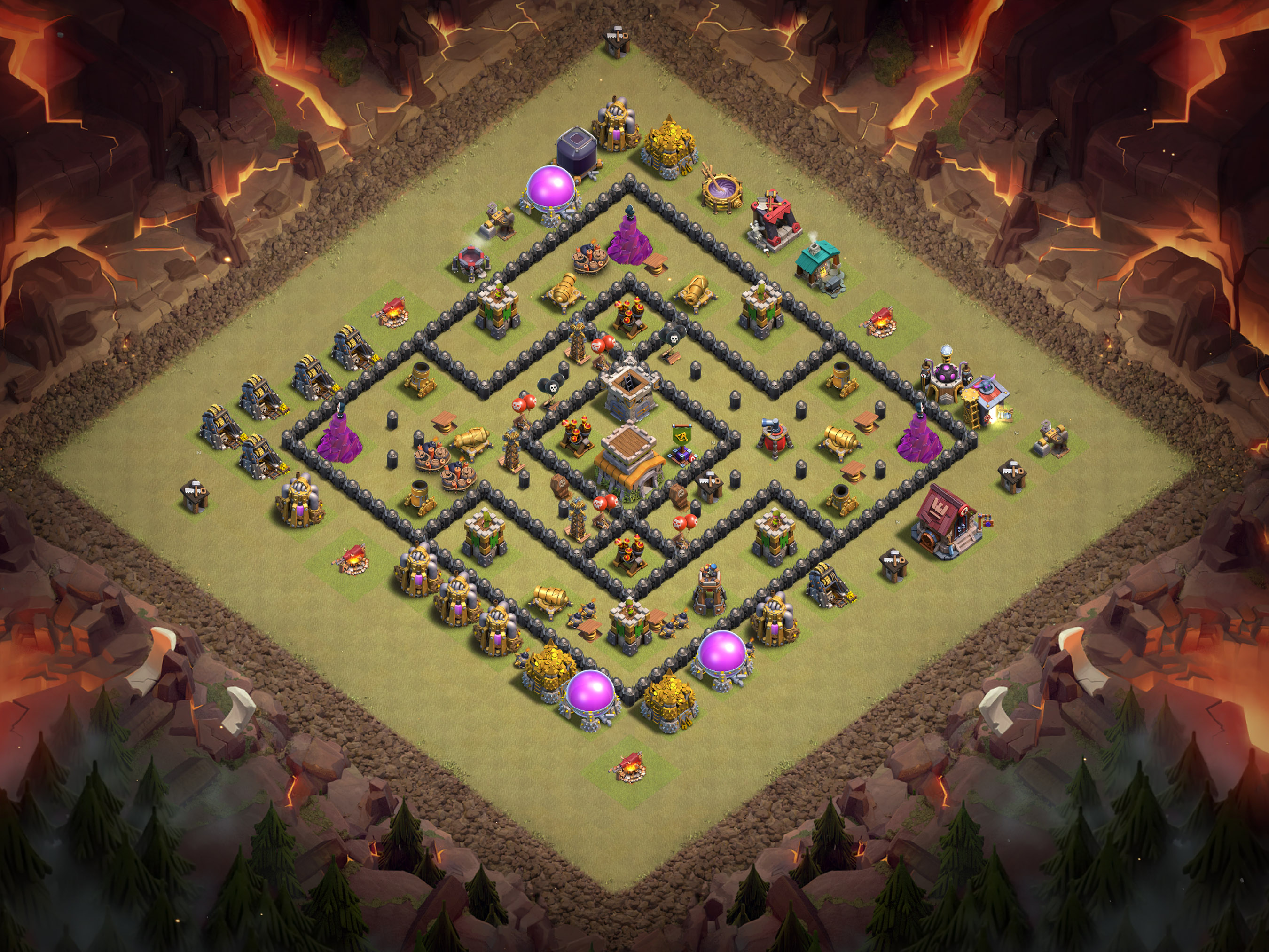 Th8 War Base Layout 2 layout
