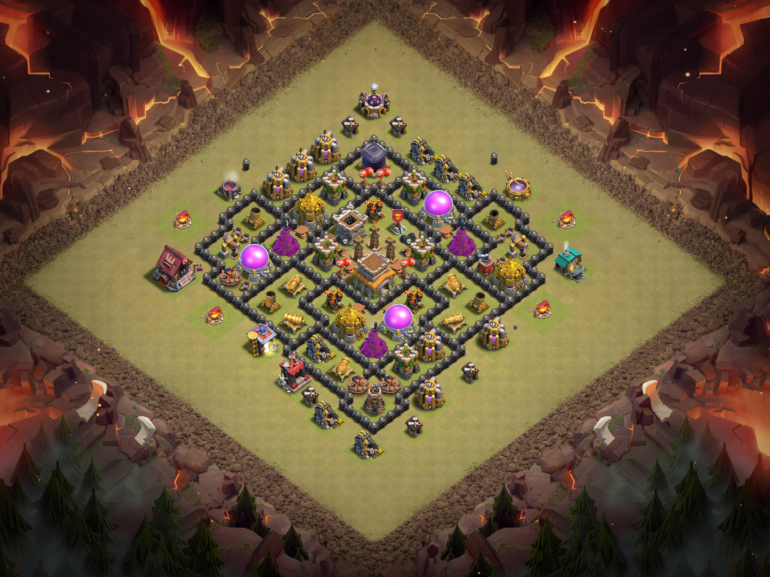 Th8 War Base Layout 21 layout