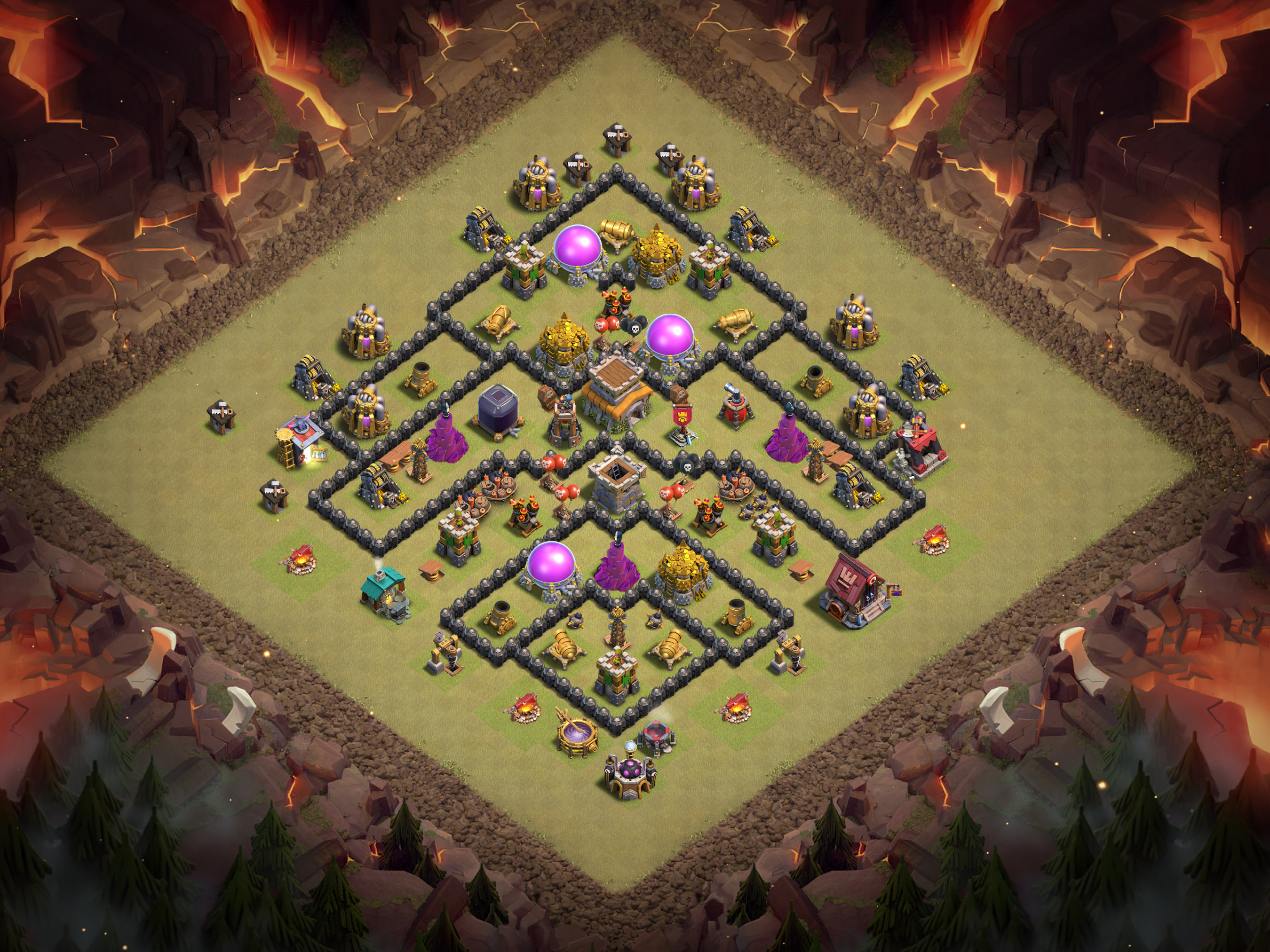 Th8 War Base Layout 5 layout