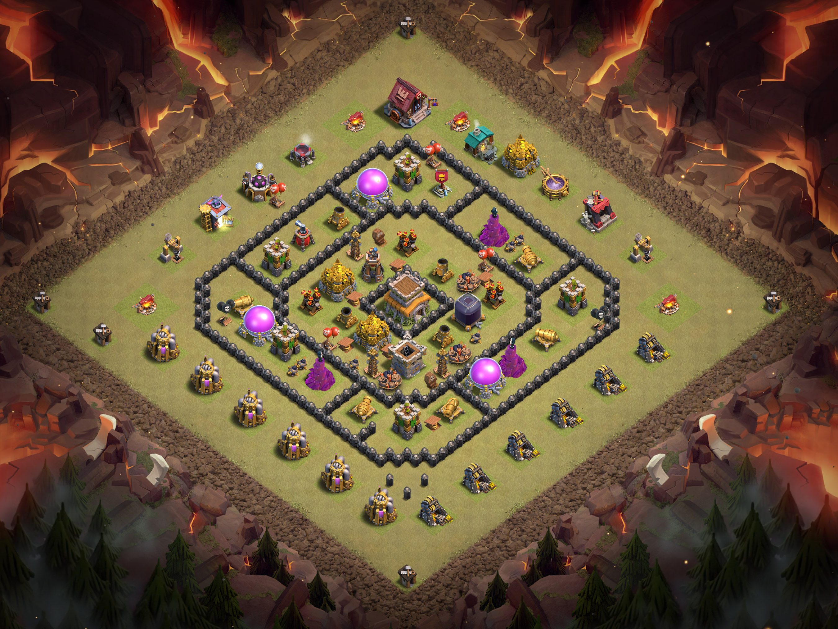 Th8 War Base Layout 9 layout
