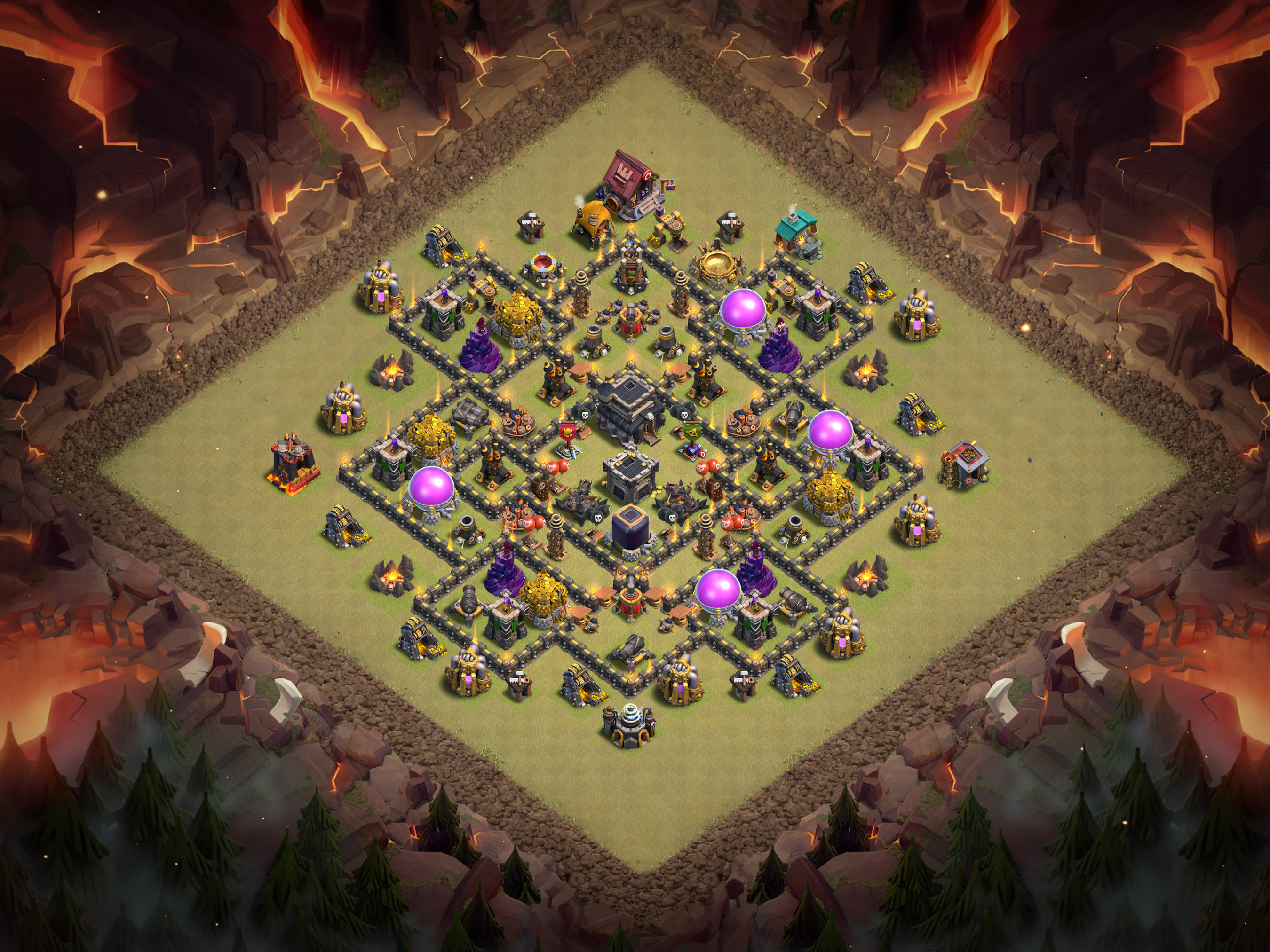Th9 War Base Layout 1 layout