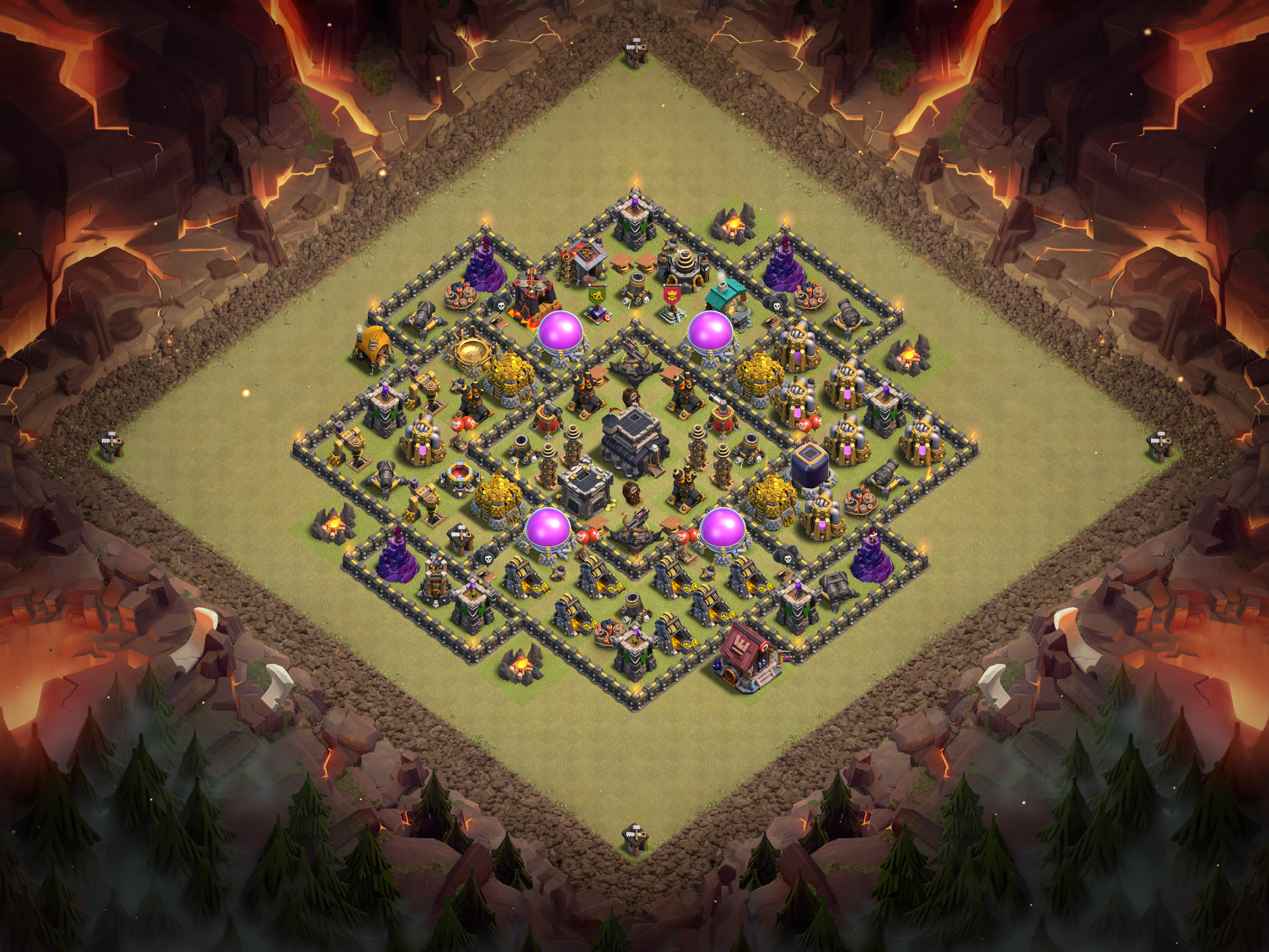 Th9 War Base Layout 12 layout