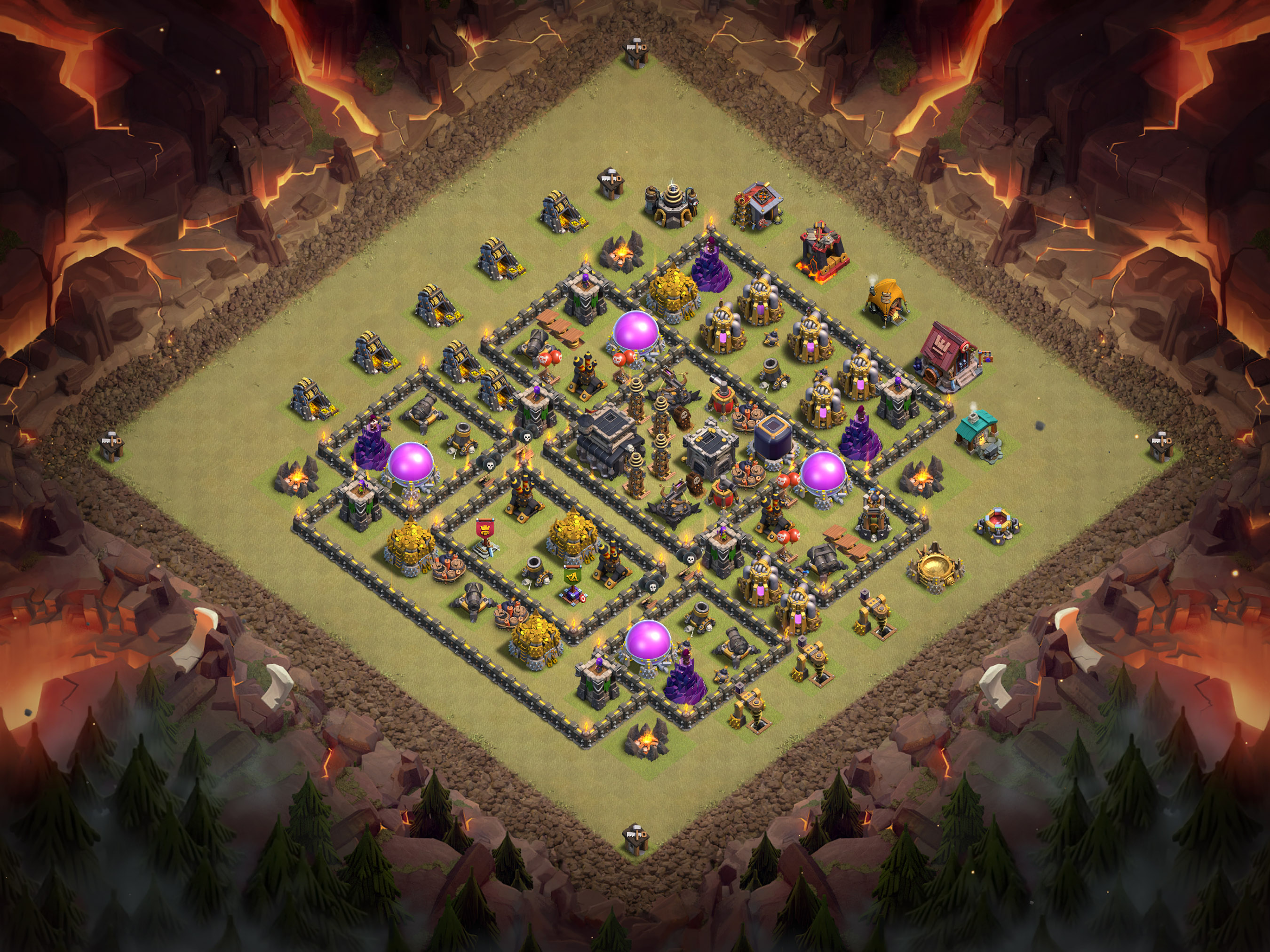 Th9 War Base Layout 13 layout