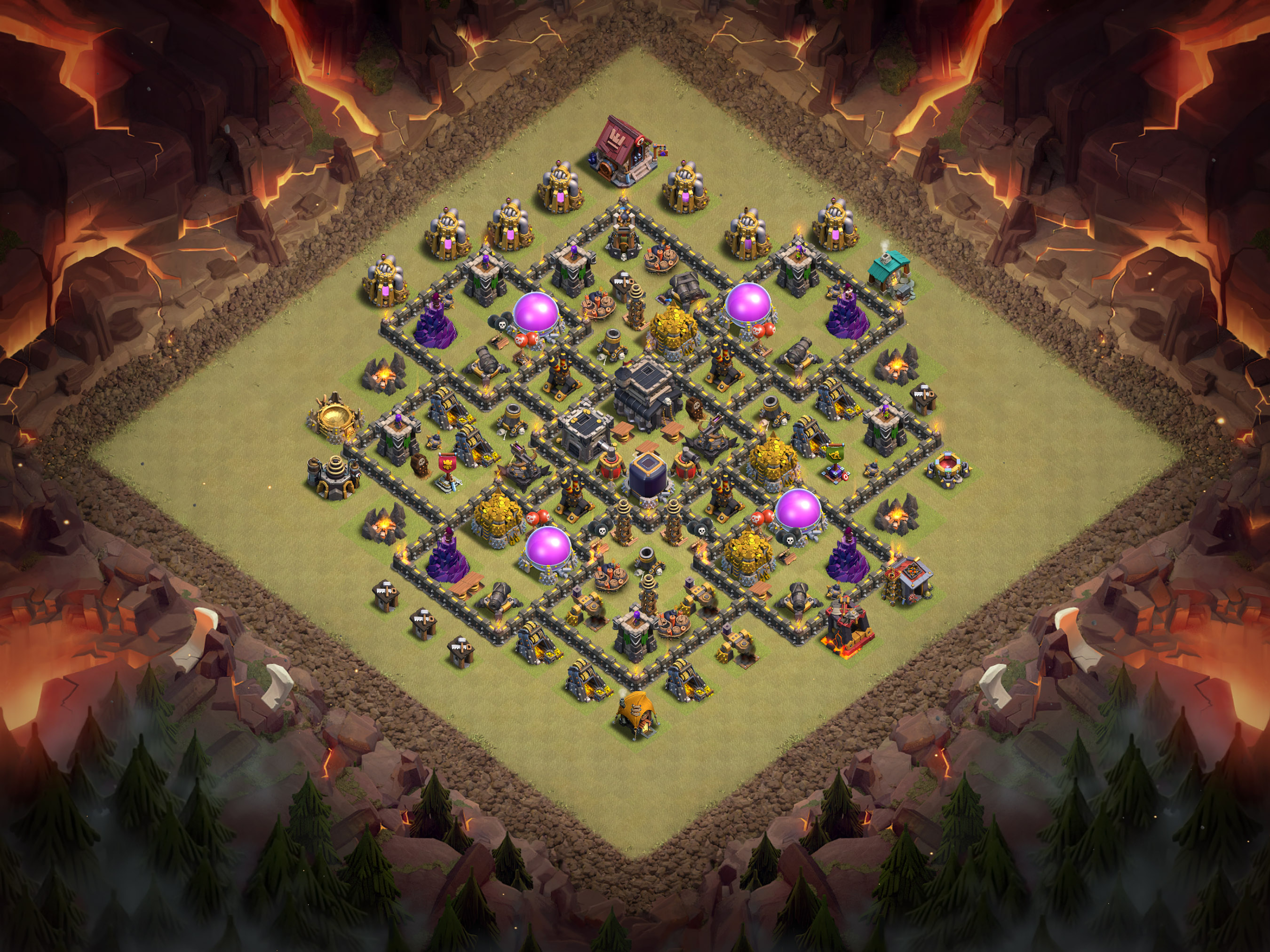 Th9 War Base Layout 14 layout