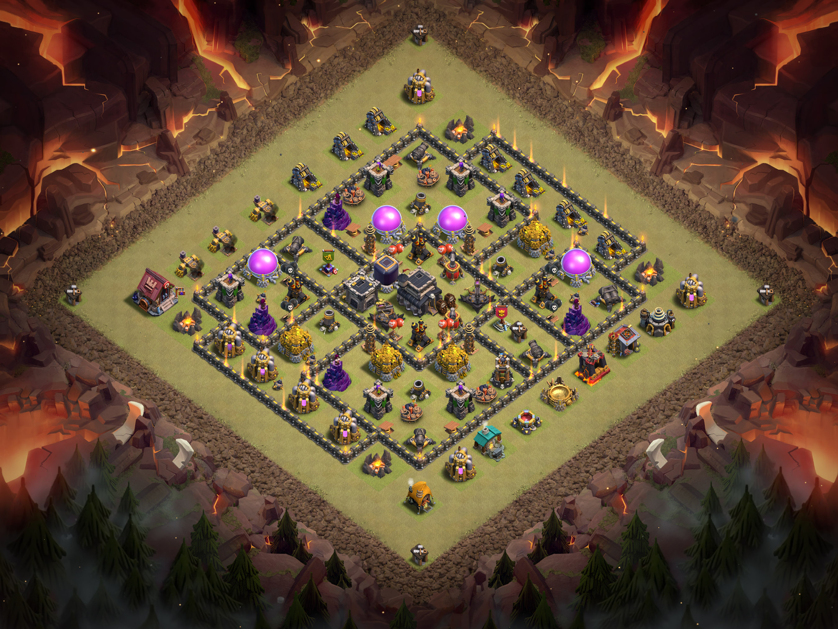 Th9 War Base Layout 17 layout