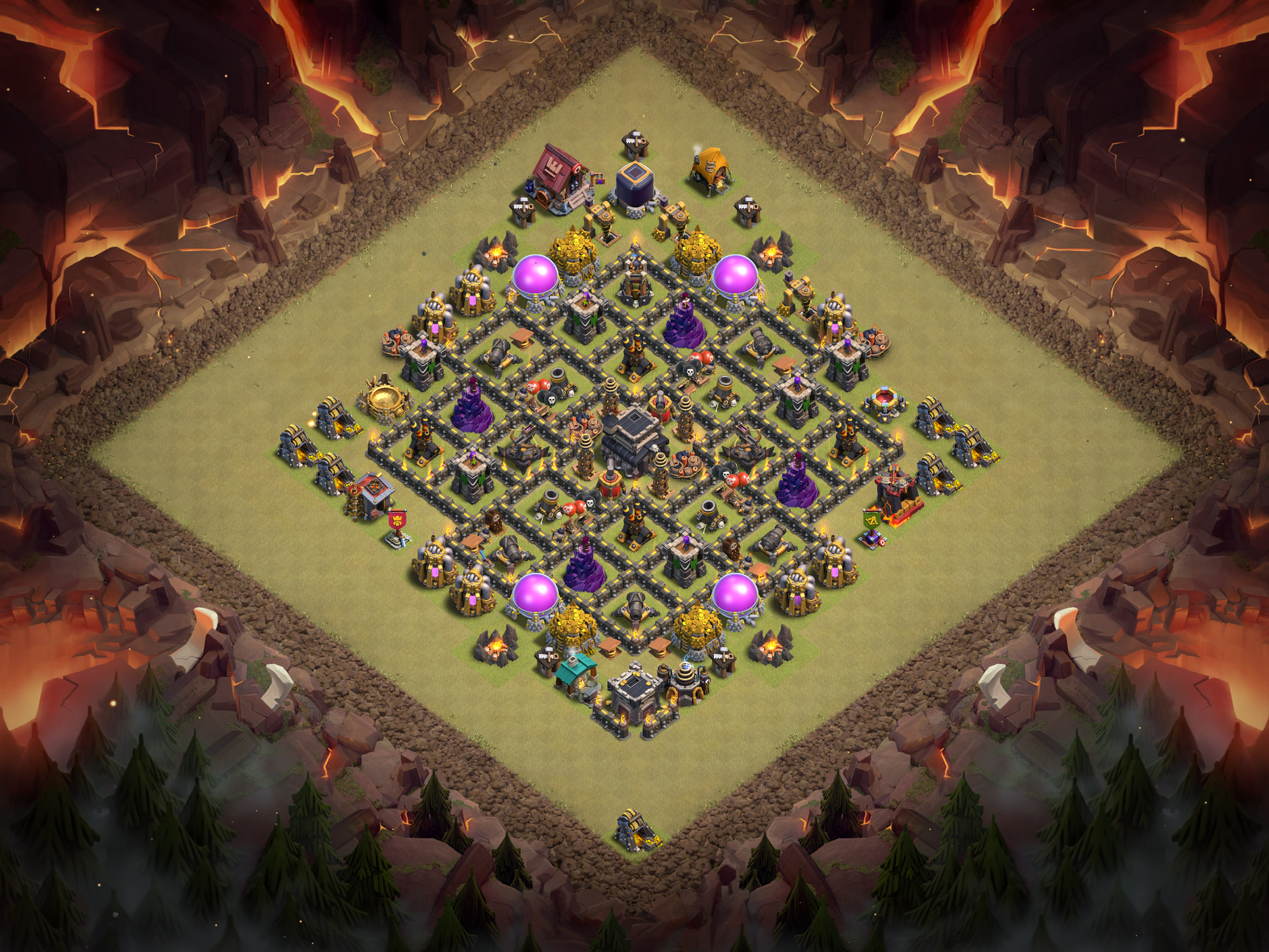 Th9 War Base Layout 18 layout