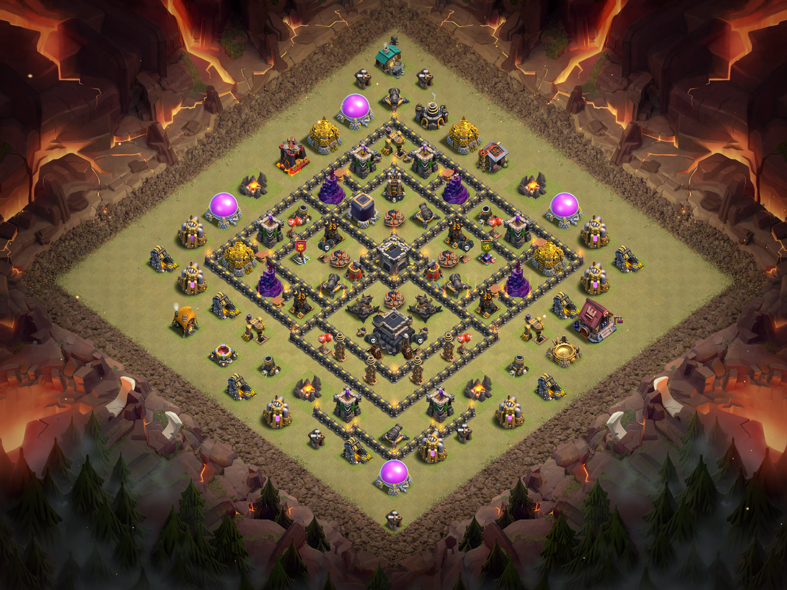 Th9 War Base Layout 19 layout