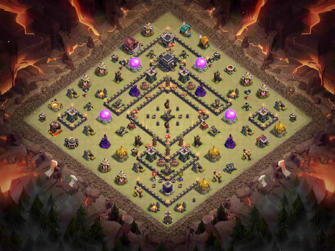 Th9 War Base Layout 20