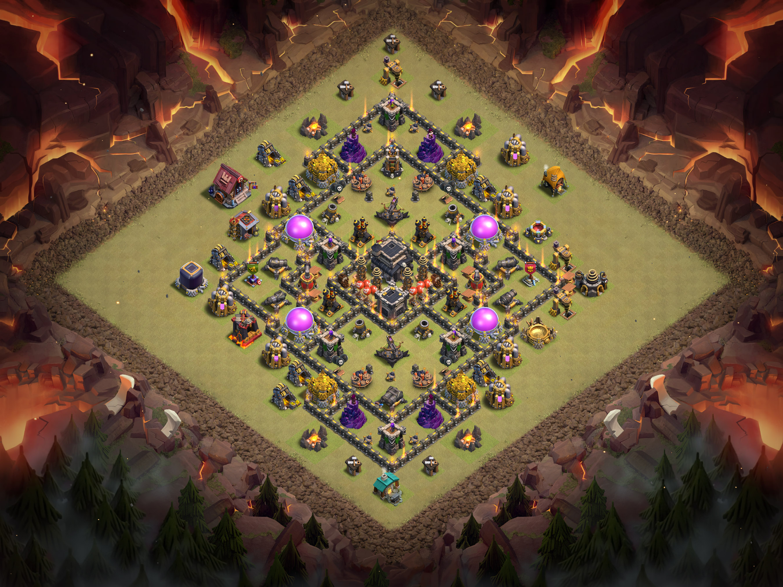 Th9 War Base Layout 21 layout