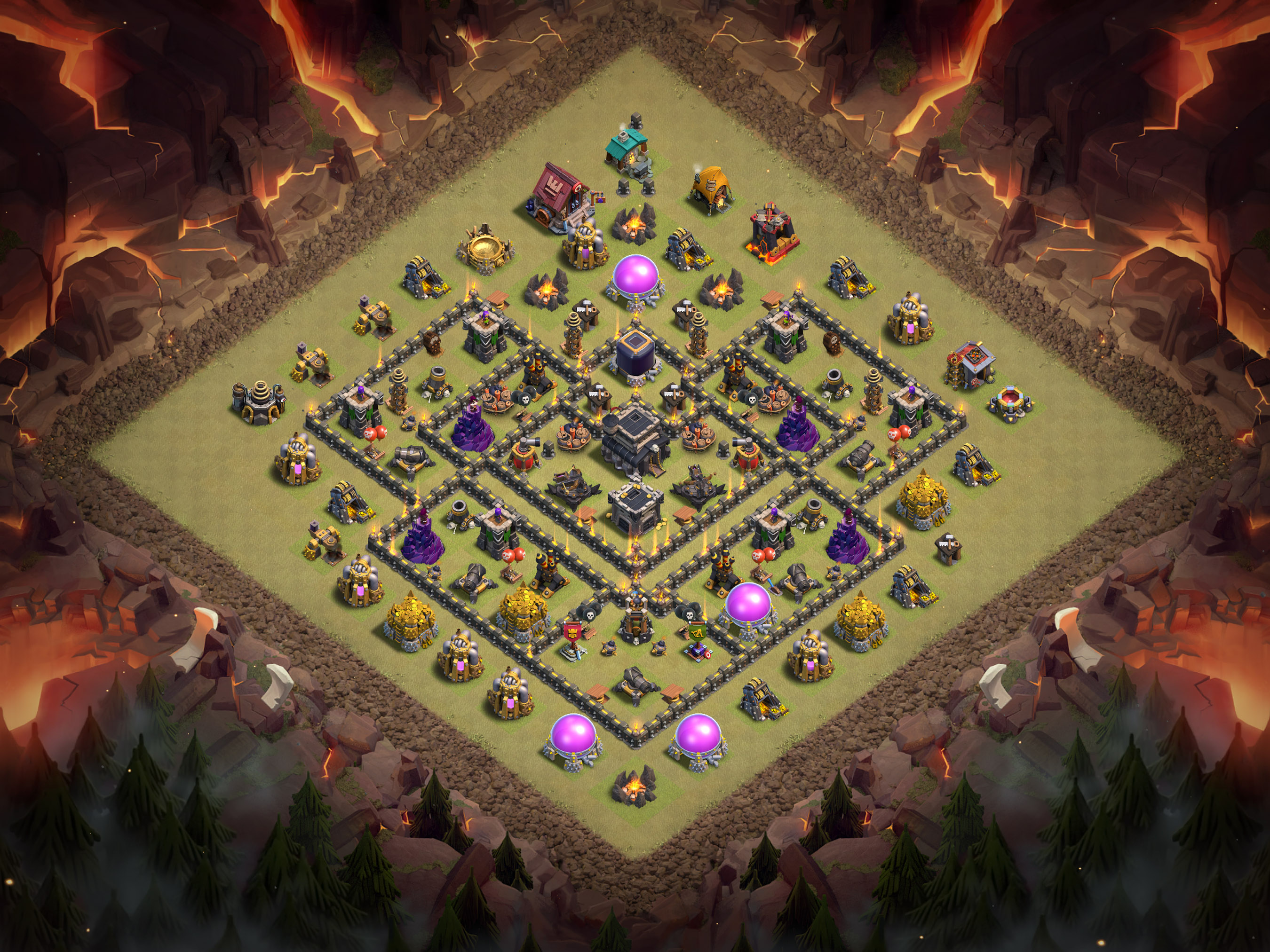 Th9 War Base Layout 22 layout