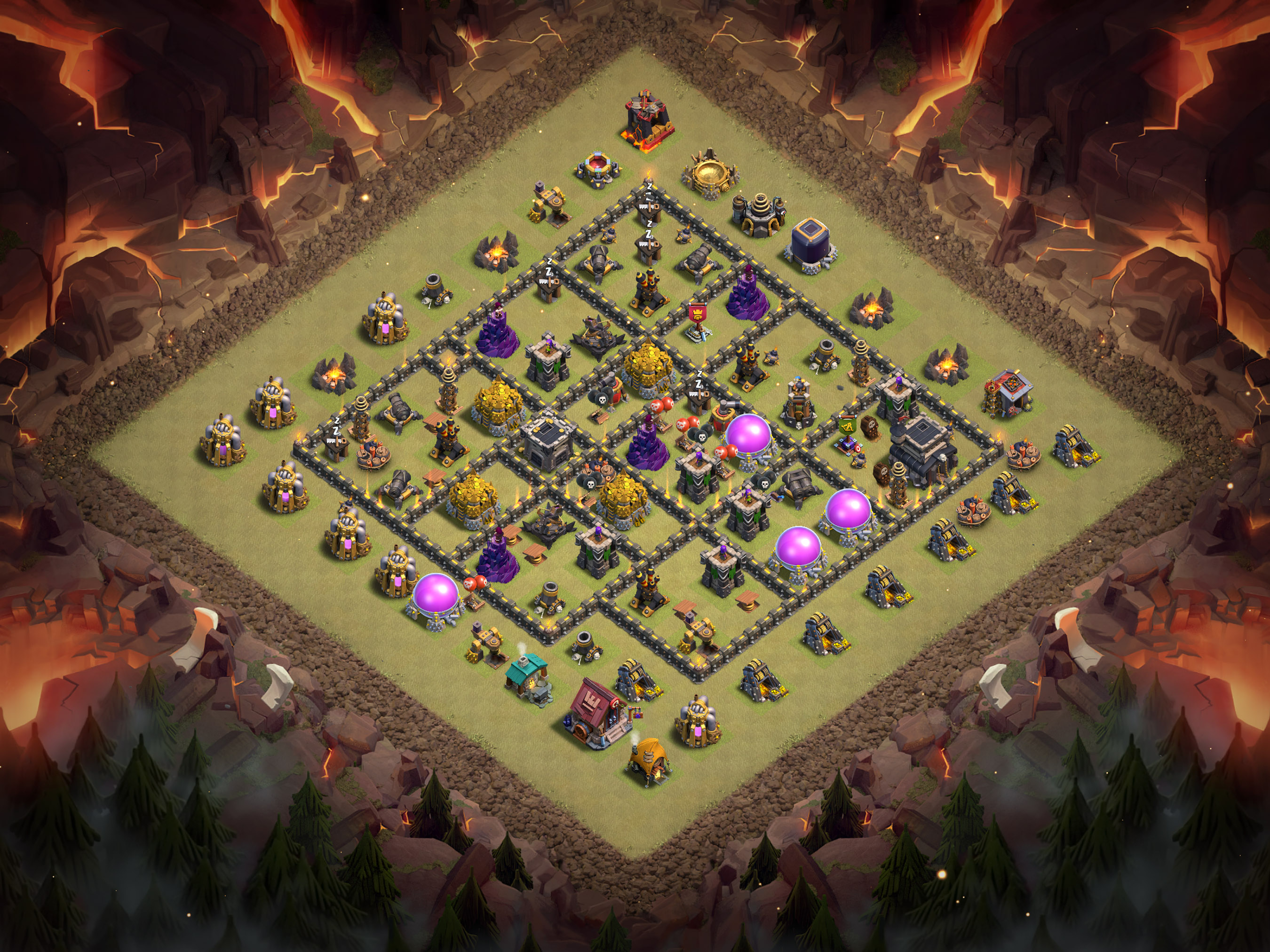 Th9 War Base Layout 24 layout