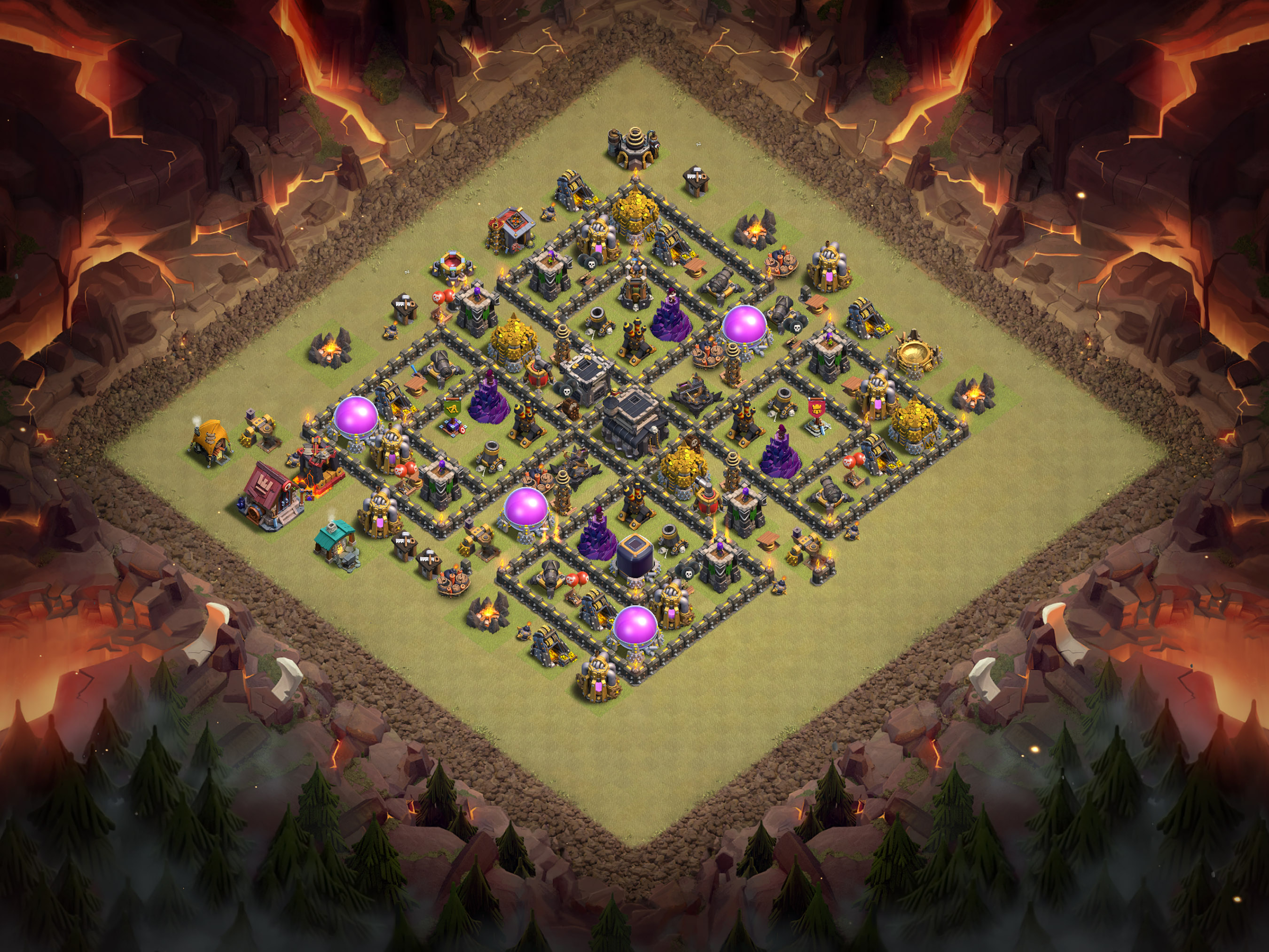 Th9 War Base Layout 3 layout