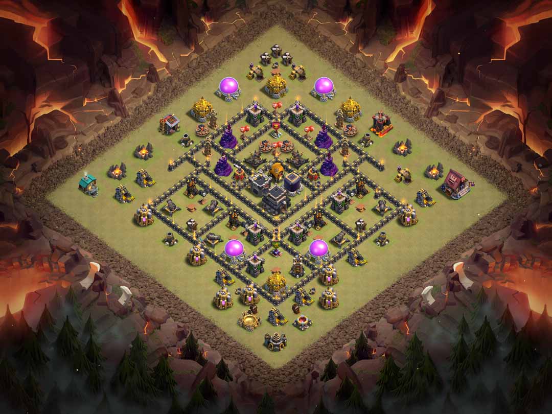 Th9 War Base Layout 4
