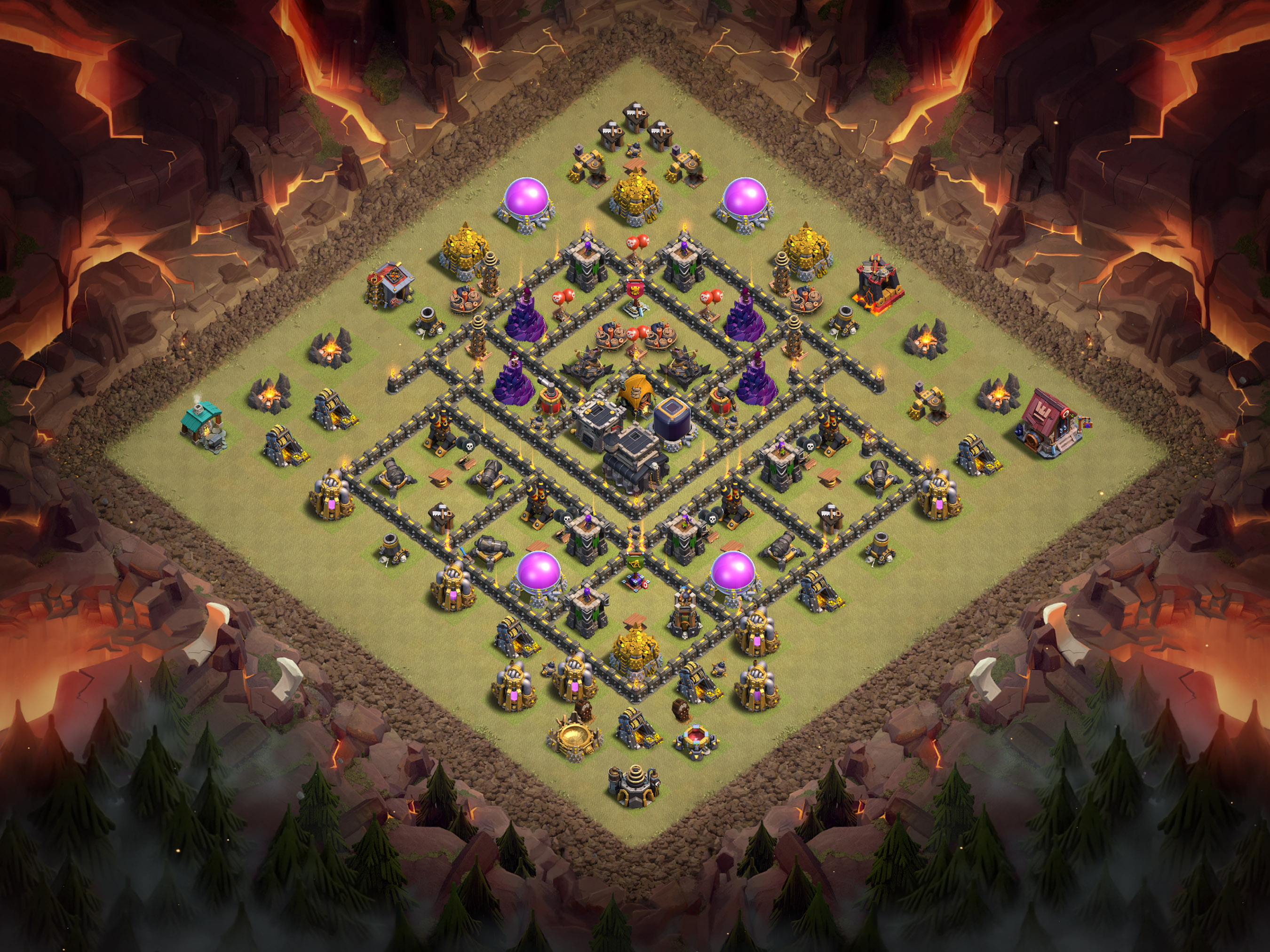 Th9 War Base Layout 4 layout