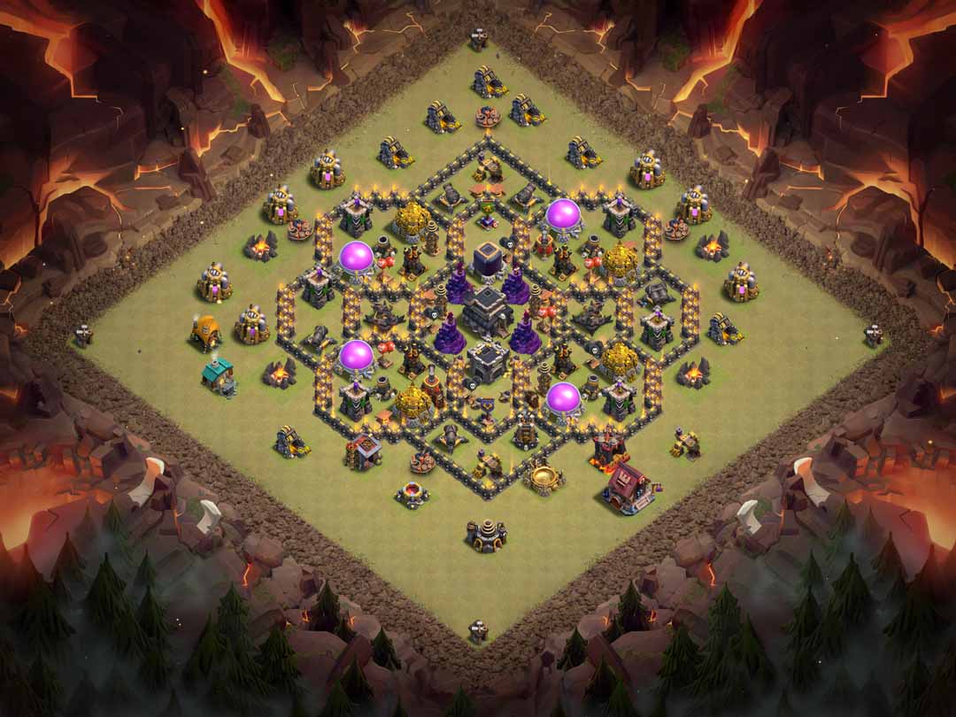 Th9 War Base Layout 7